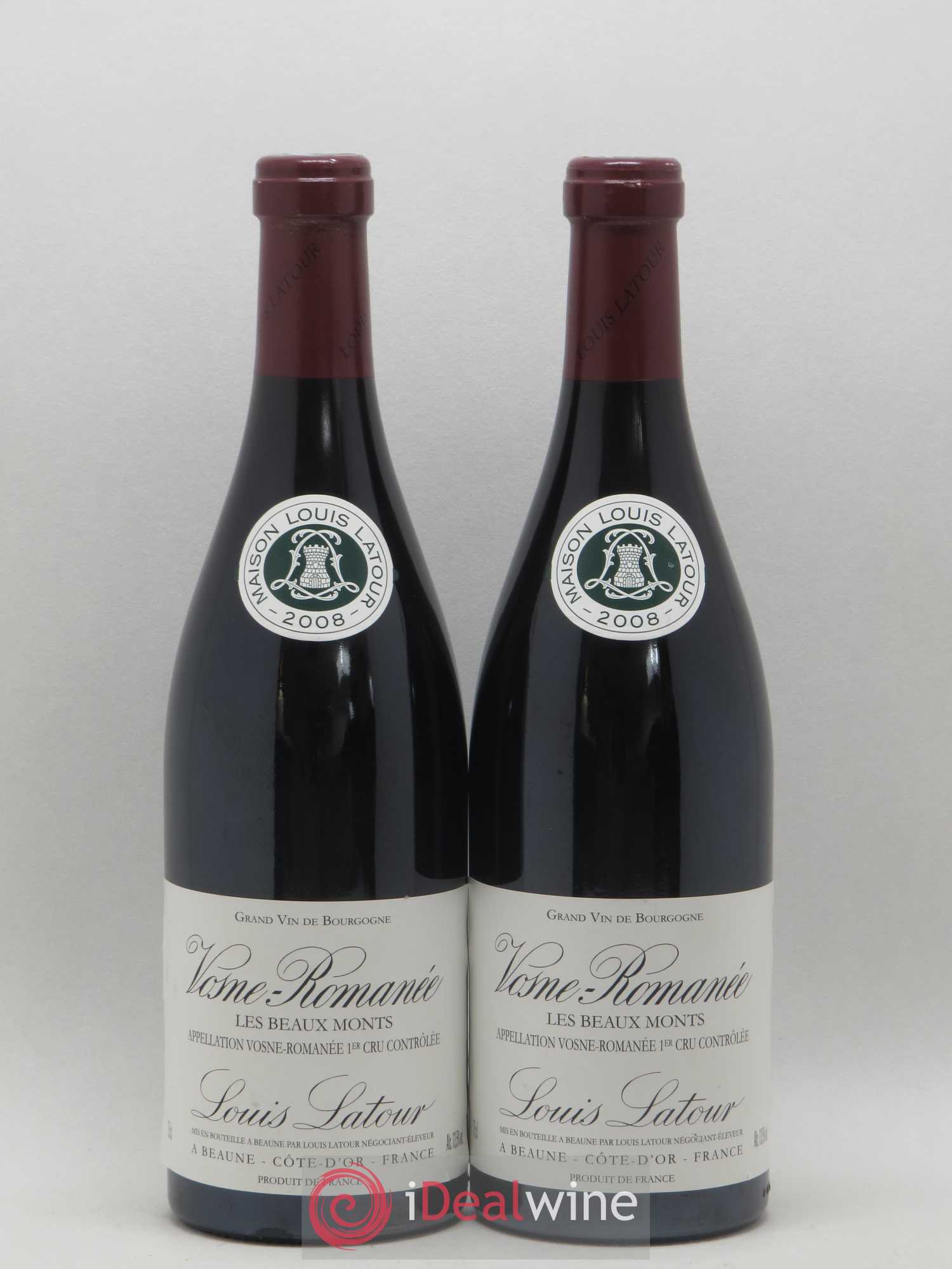 Vosne-Romanée 1er Cru Les Beaux Monts Louis Latour 2008 - Posten von 2 Flaschen - 0