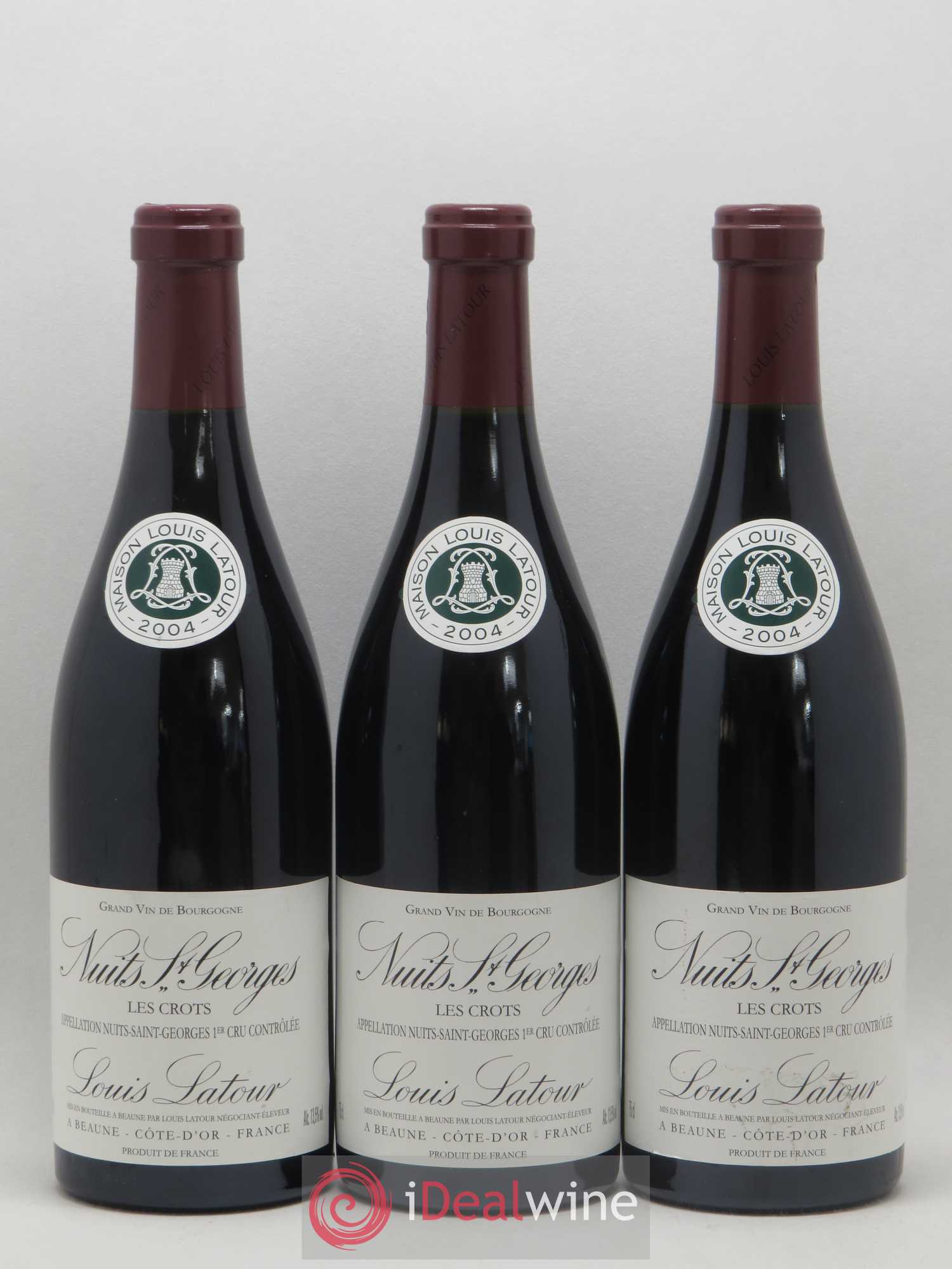 Nuits-Saint-Georges 1er Cru Les Crots Louis Latour 2004 - Posten von 3 Flaschen - 0