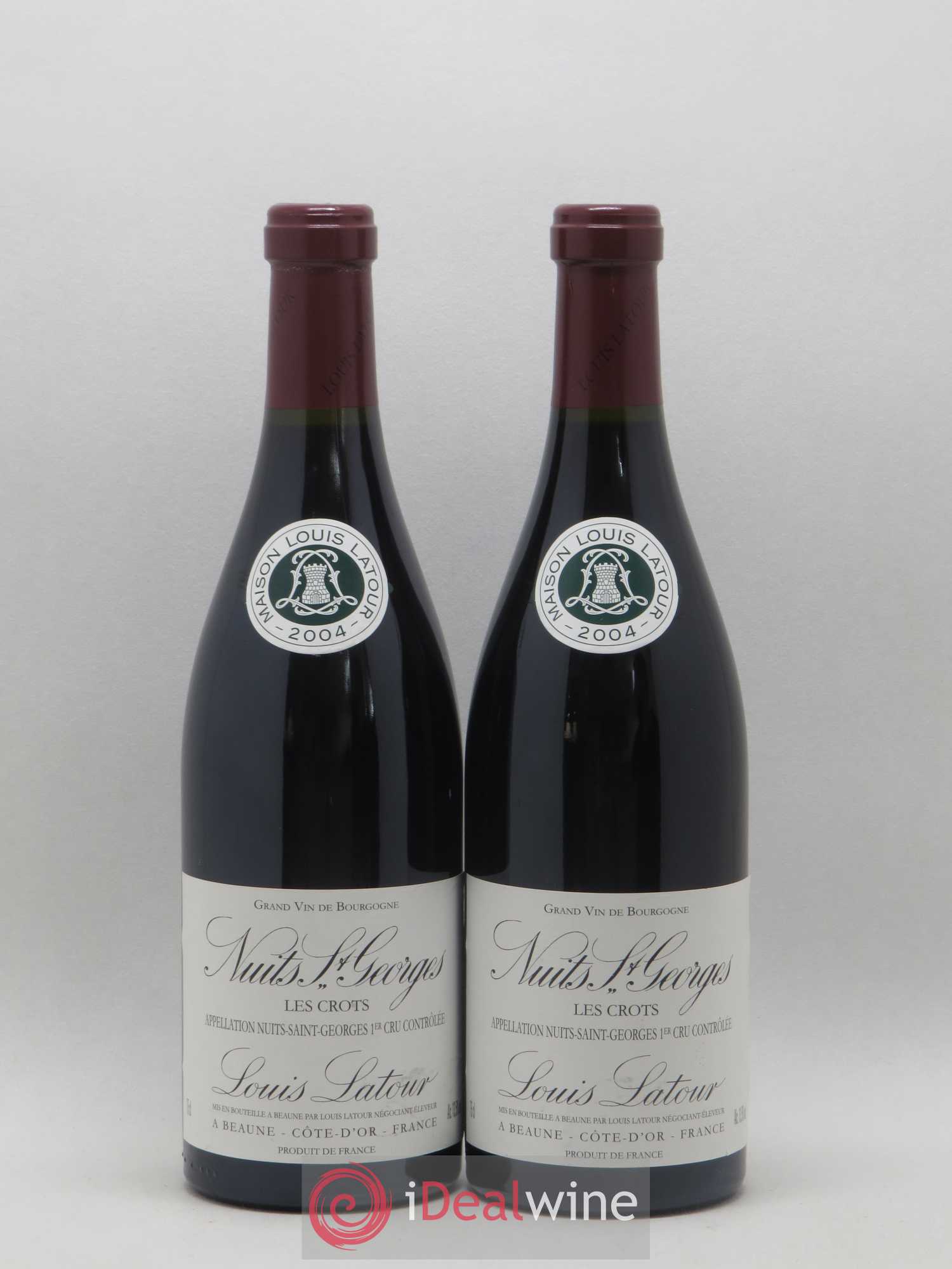 Nuits-Saint-Georges 1er Cru Les Crots Louis Latour 2004 - Posten von 2 Flaschen - 0