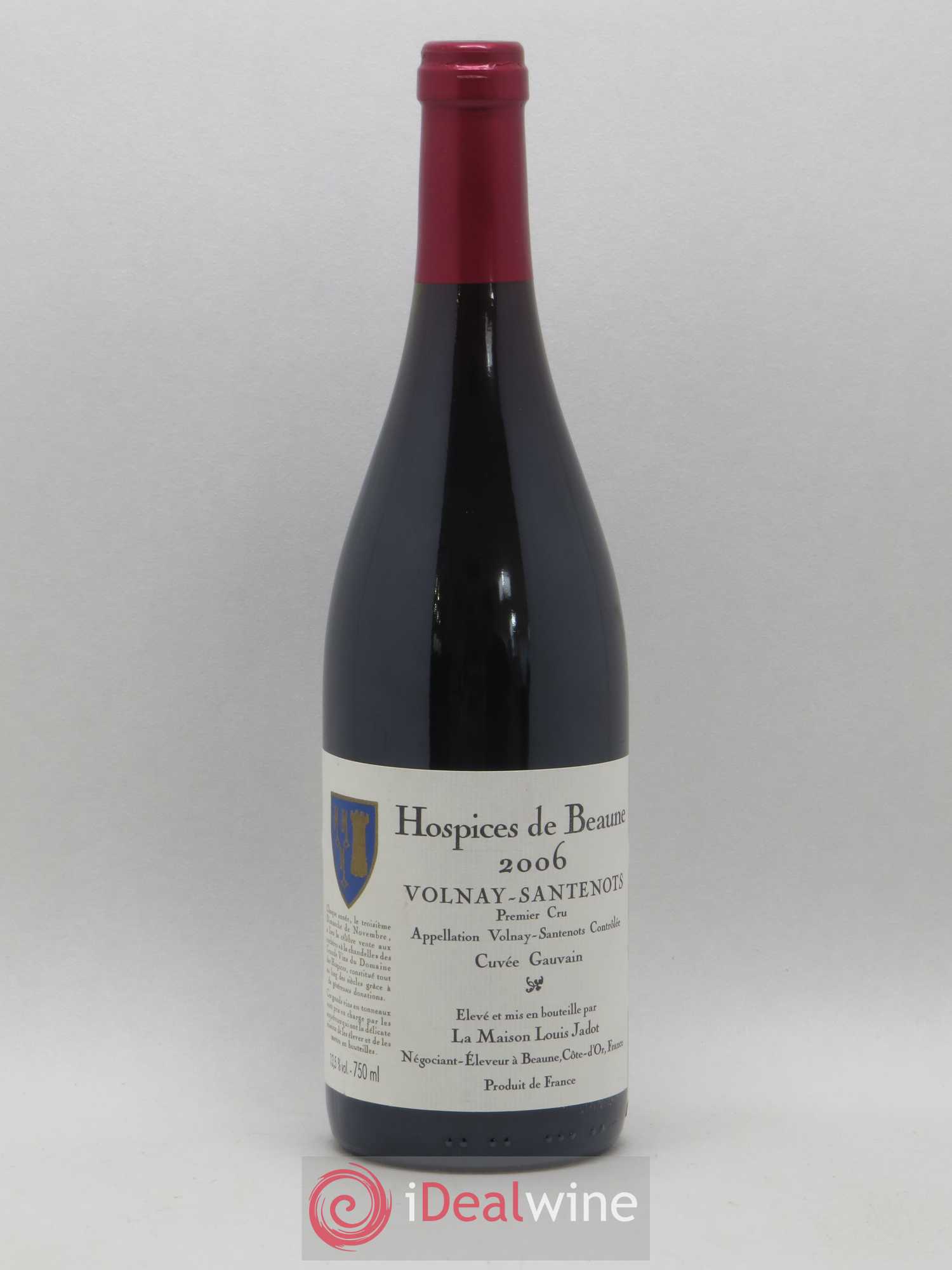 Volnay 1er Cru Santenots Cuvée Gauvain Hospices de Beaune Louis Jadot 2006 - Posten von 1 Flasche - 0
