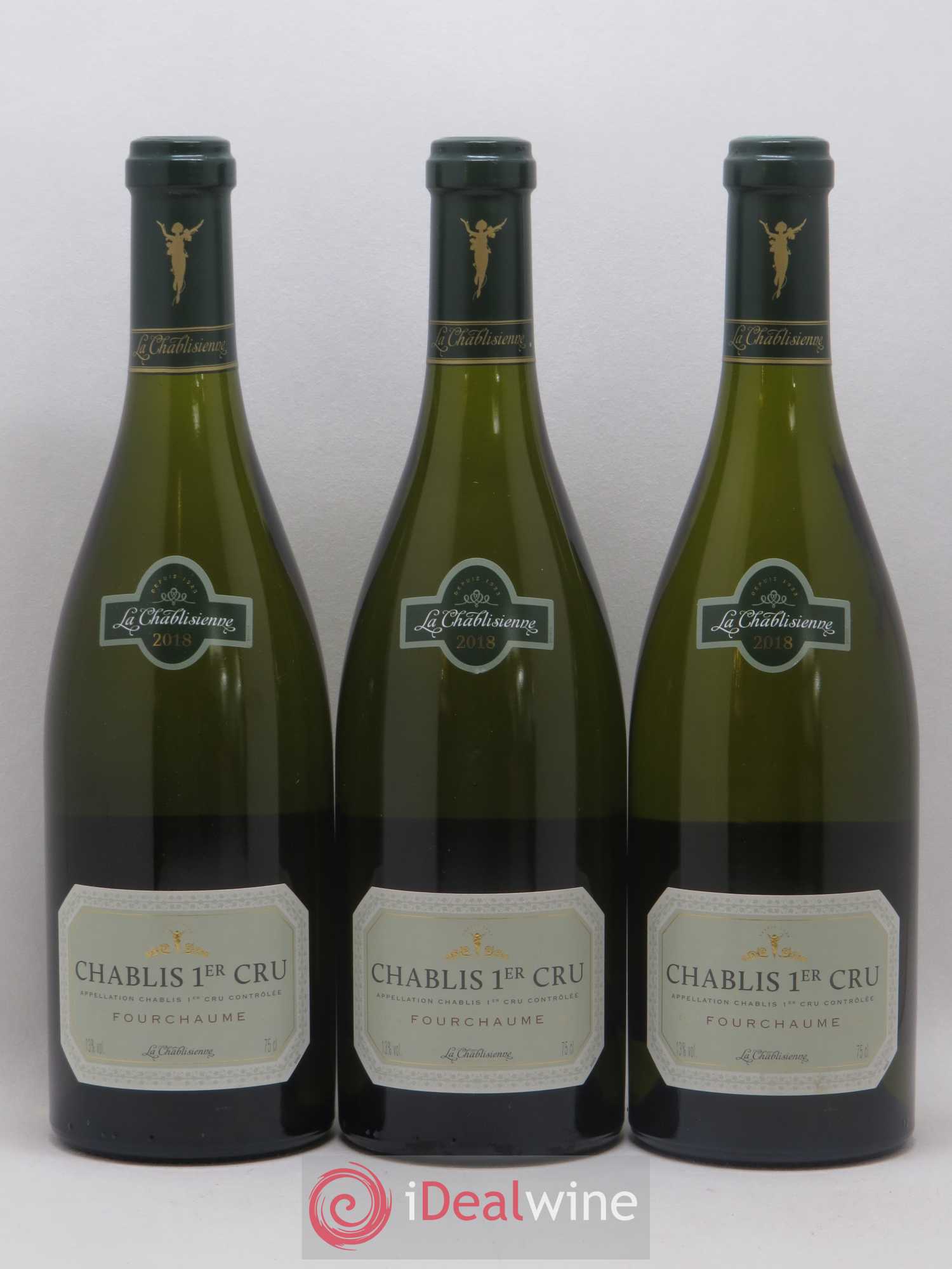 Chablis 1er Cru Fourchaume La Chablisienne 2018 - Posten von 3 Flaschen - 0