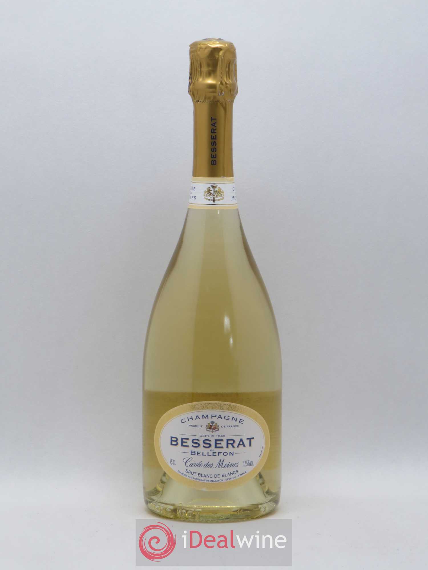 Cuvée des Moines Besserat de Bellefon Blanc de blancs - Lot de 1 bouteille - 0