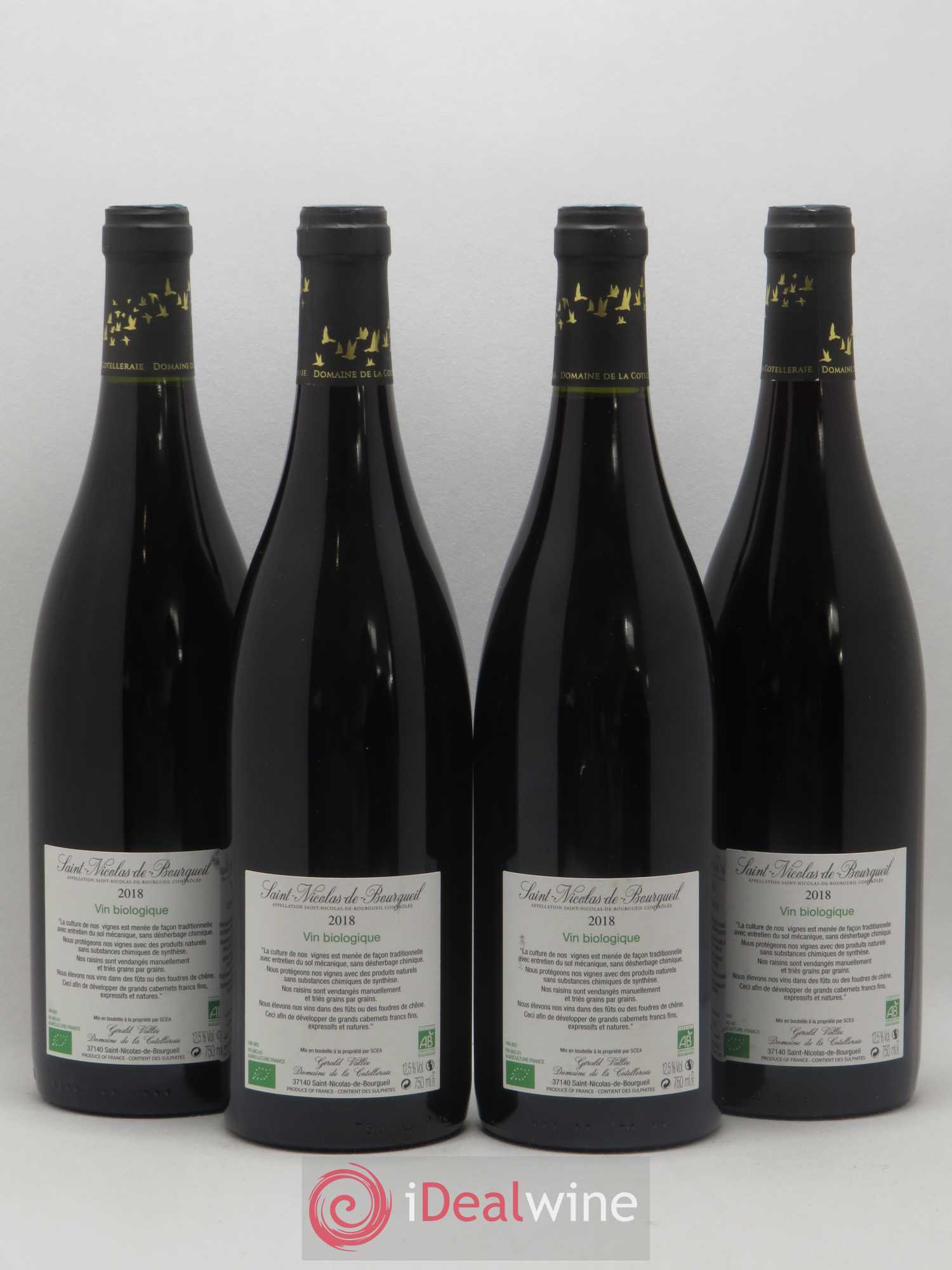 Saint-Nicolas de Bourgueil Domaine de la Cotelleraie 2018 - Posten von 4 Flaschen - 1
