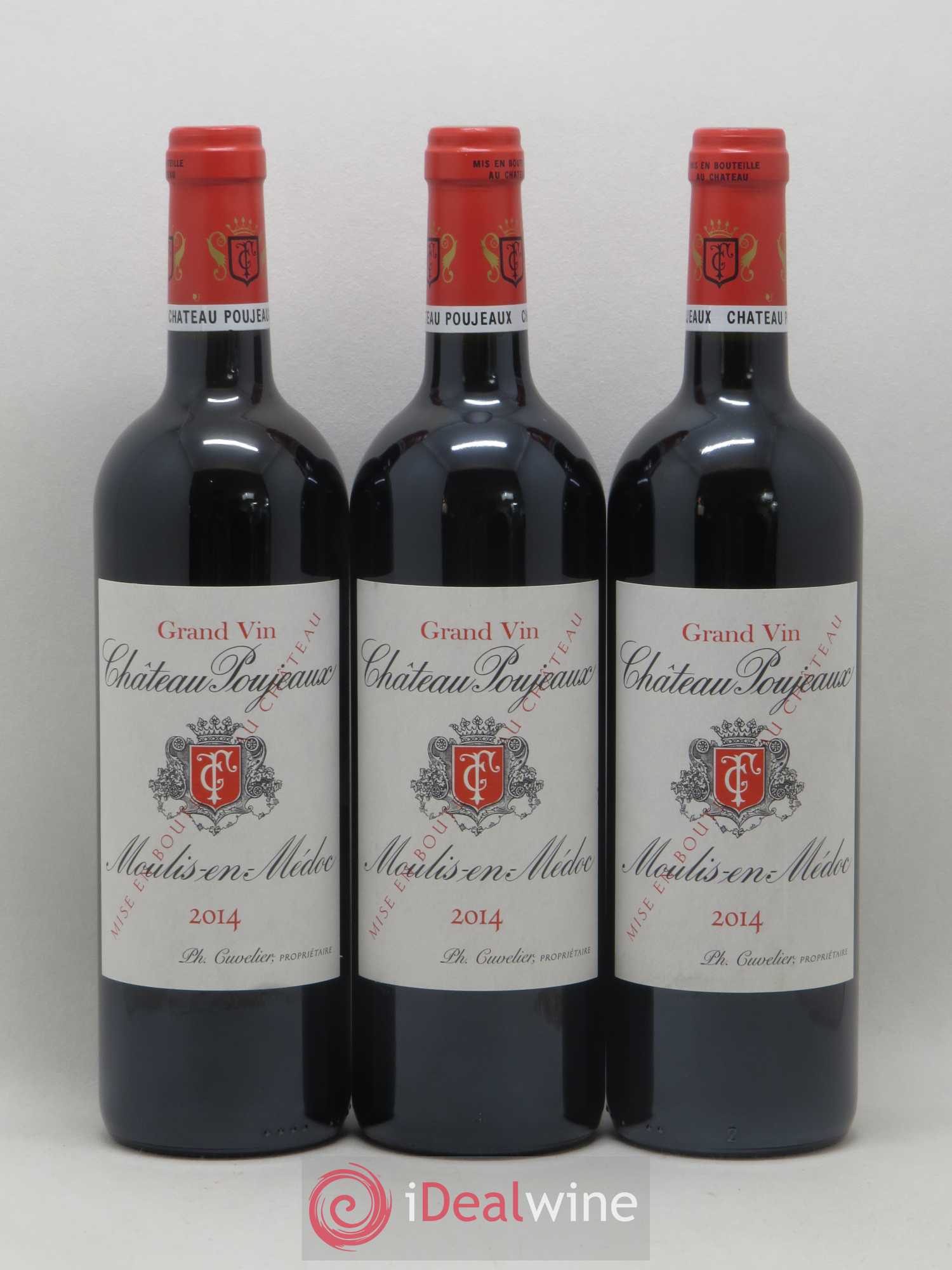 Château Poujeaux 2014 - Lot de 3 bouteilles - 0