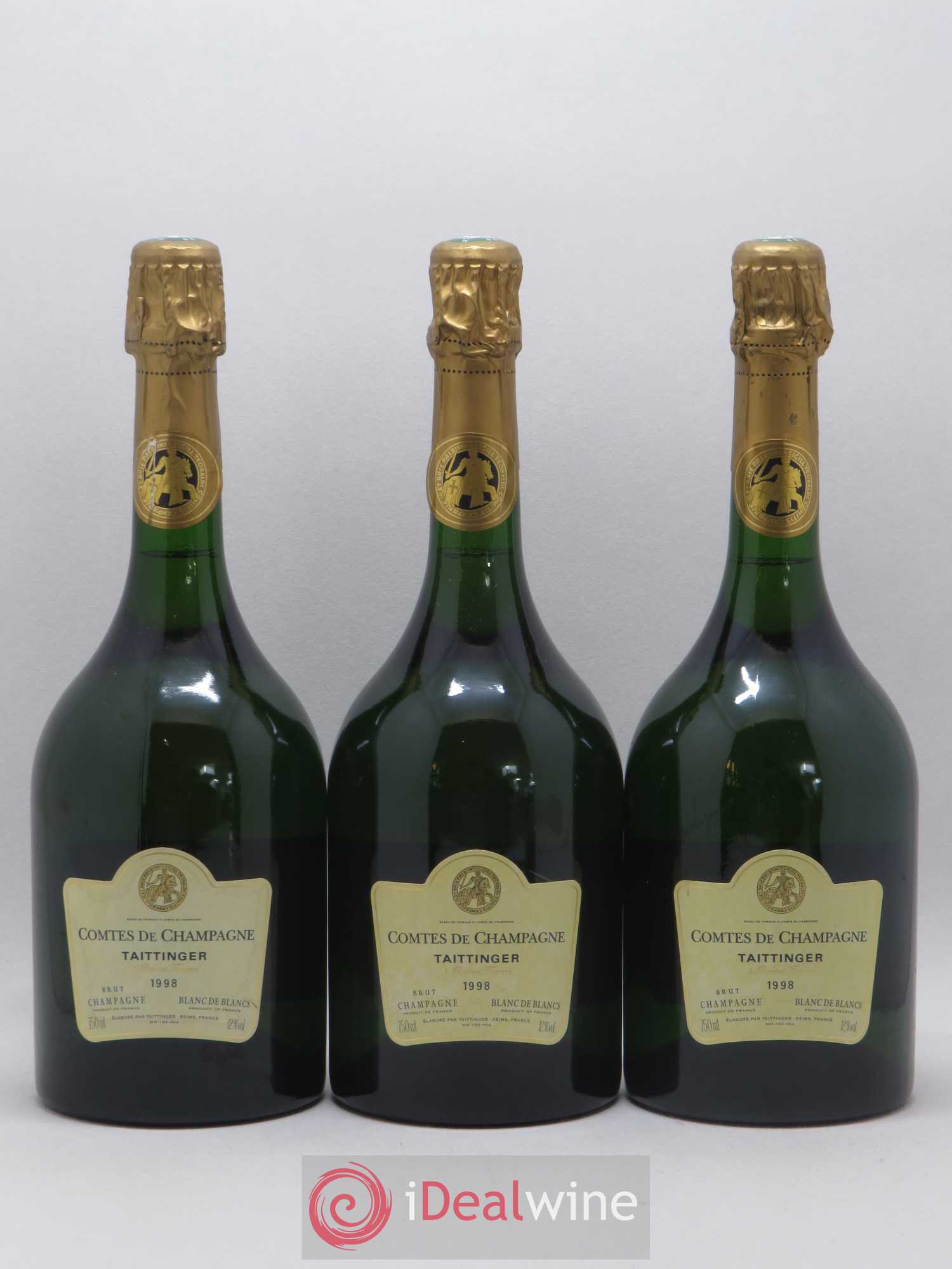 Comtes de Champagne Taittinger 1998 - Lot de 3 bouteilles - 0