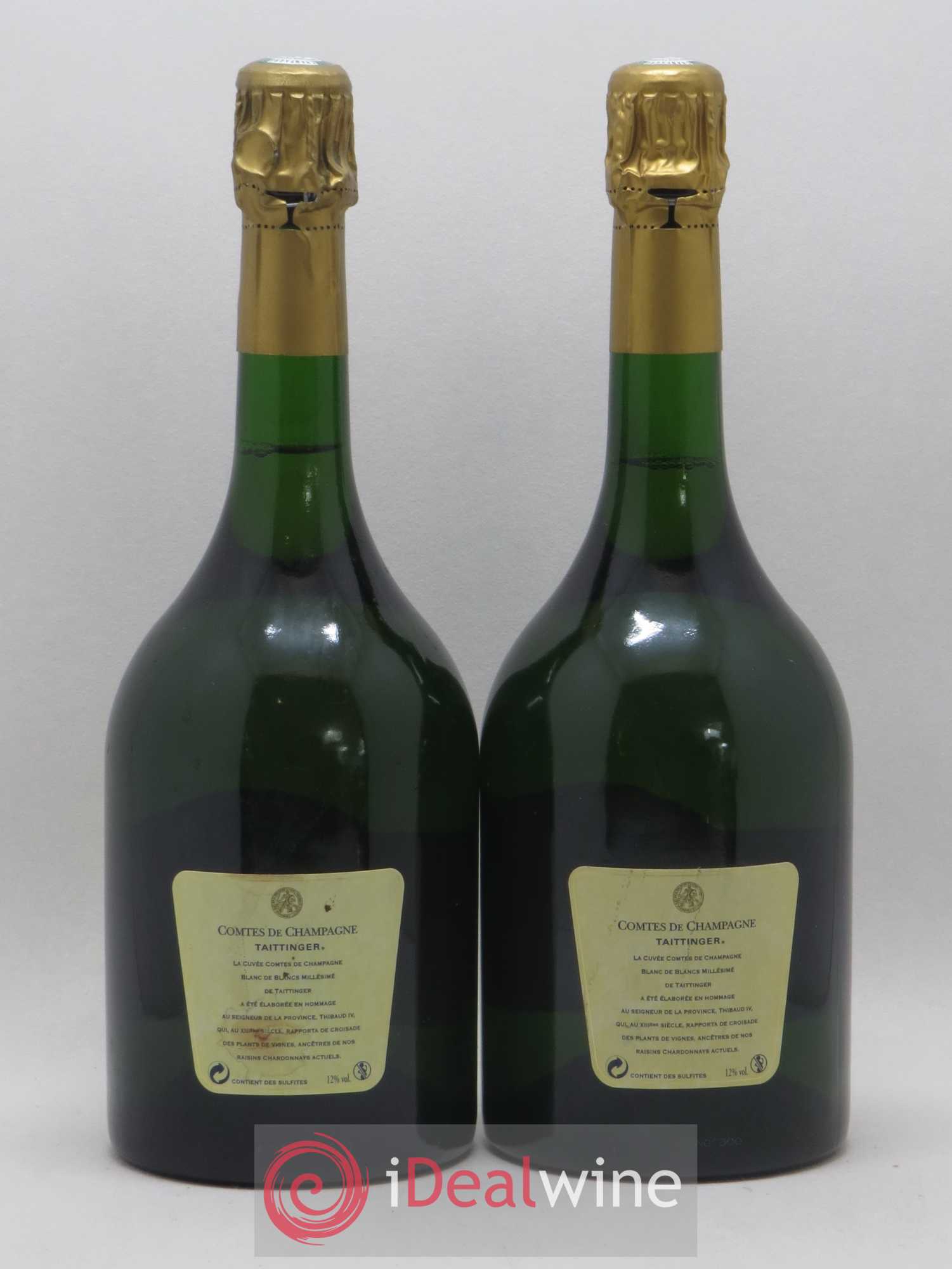 Comtes de Champagne Taittinger 1998 - Lot de 2 bouteilles - 1