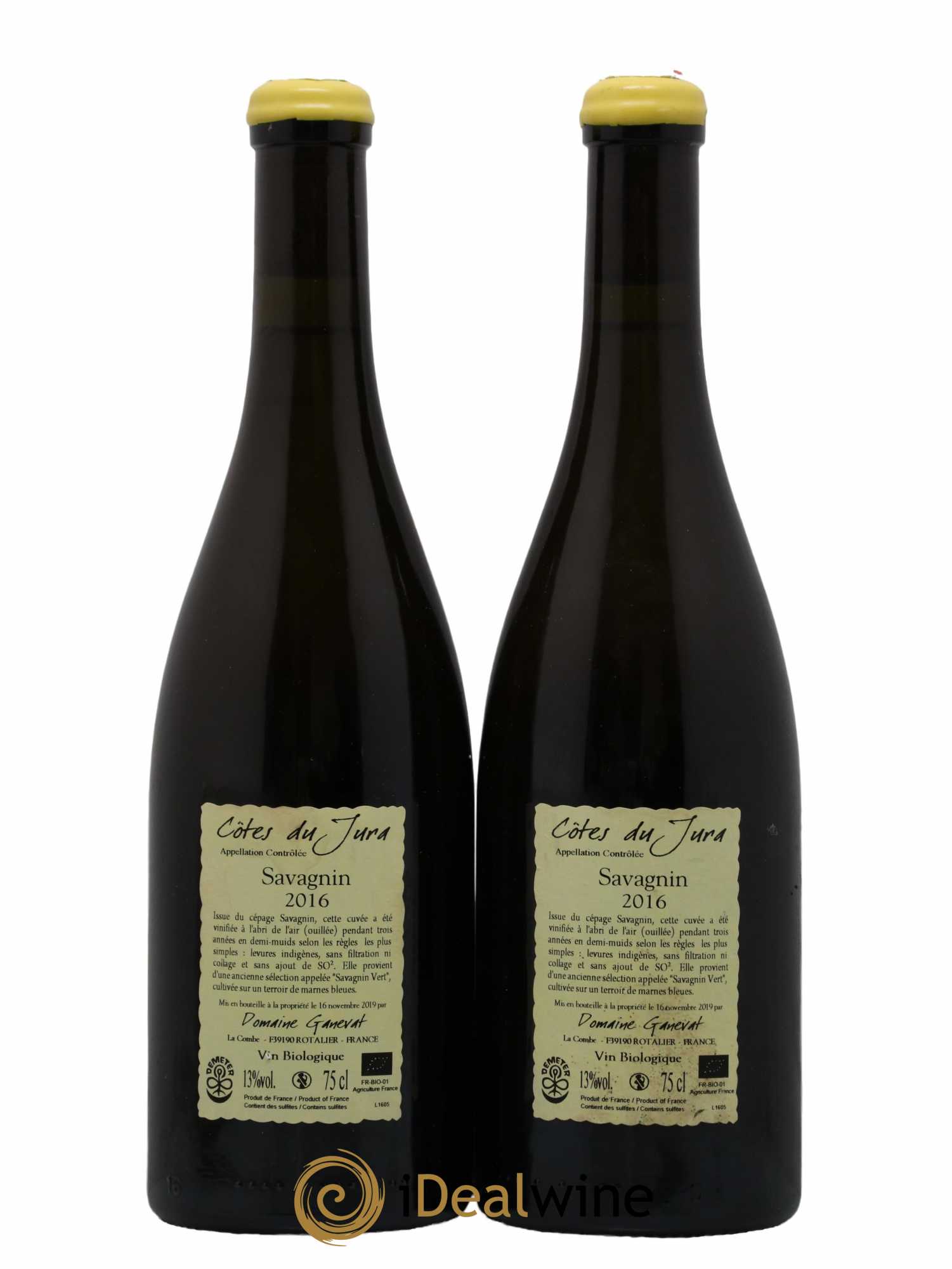Côtes du Jura Les Chalasses Marnes Bleues Jean-François Ganevat (Domaine) 2016 - Lot de 2 bouteilles - 1