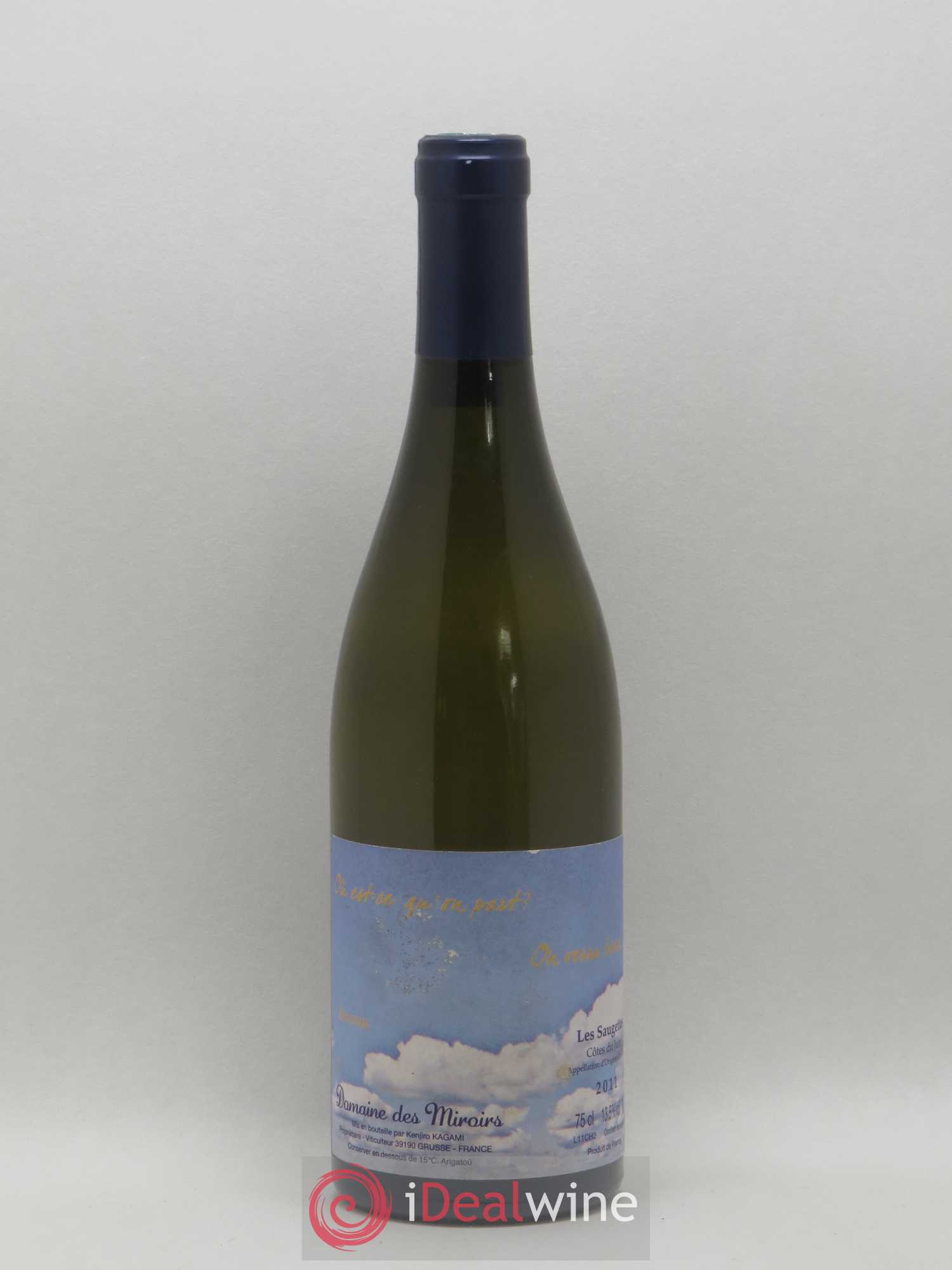 Côtes du Jura Berceau Où est-ce qu'on part? On verra bien Domaine des Miroirs Kenjiro Kagami 2011 - Posten von 1 Flasche - 0