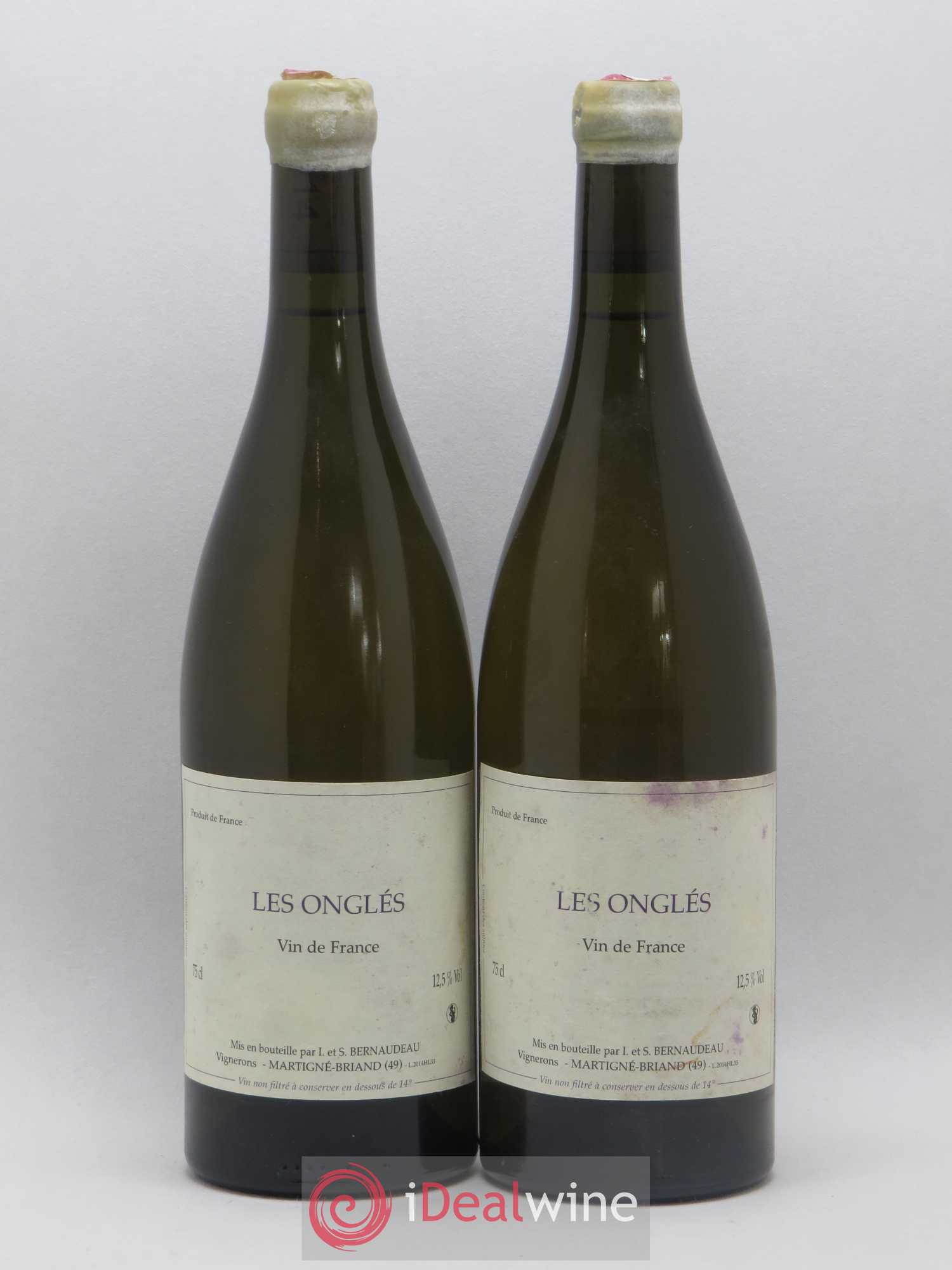 Vin de France Les Onglés Stéphane Bernaudeau 2014 - Lot de 2 bouteilles - 0