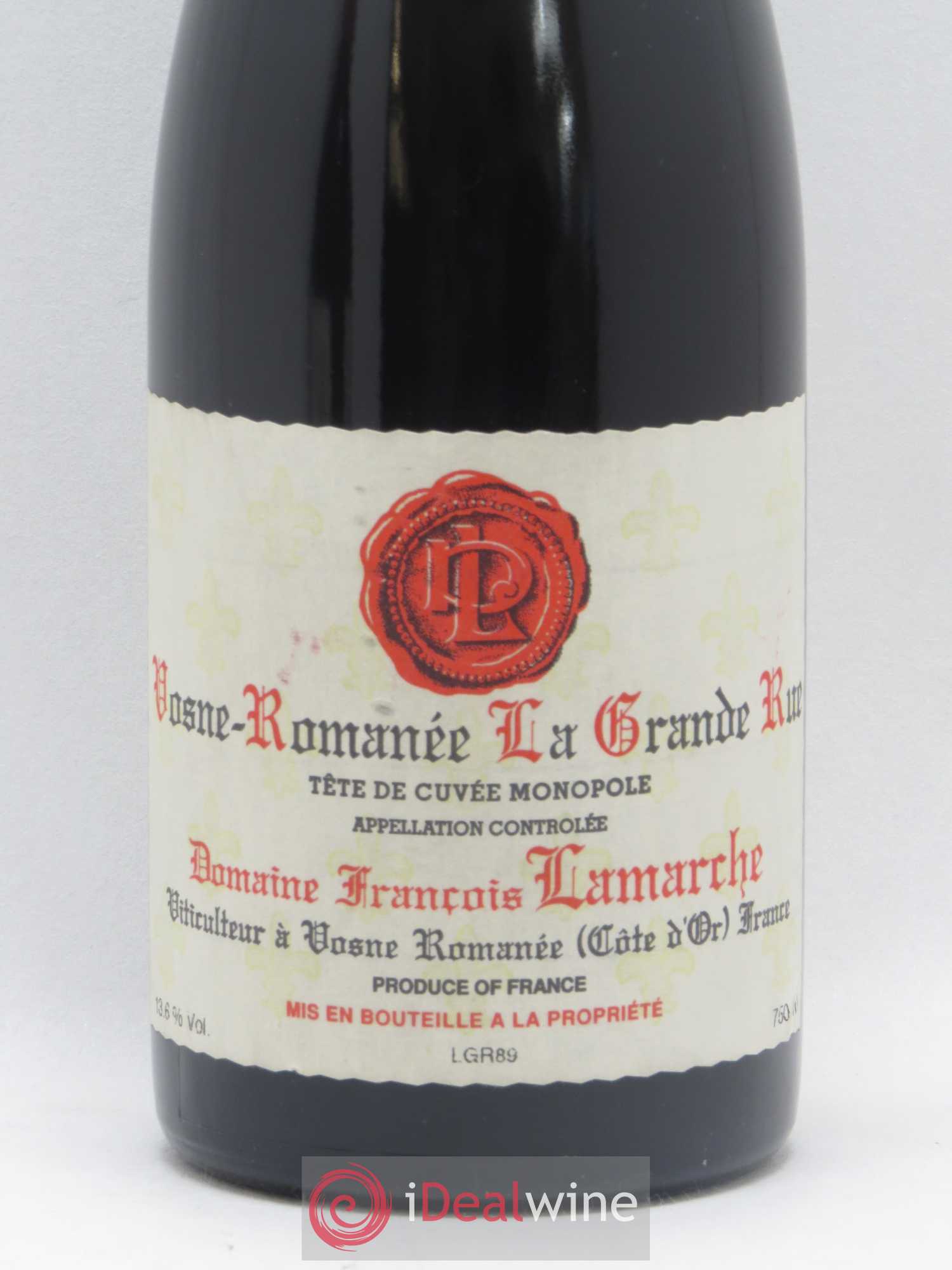 La Grande Rue Grand Cru Lamarche (Domaine) 1989 - Lot de 2 bouteilles - 4