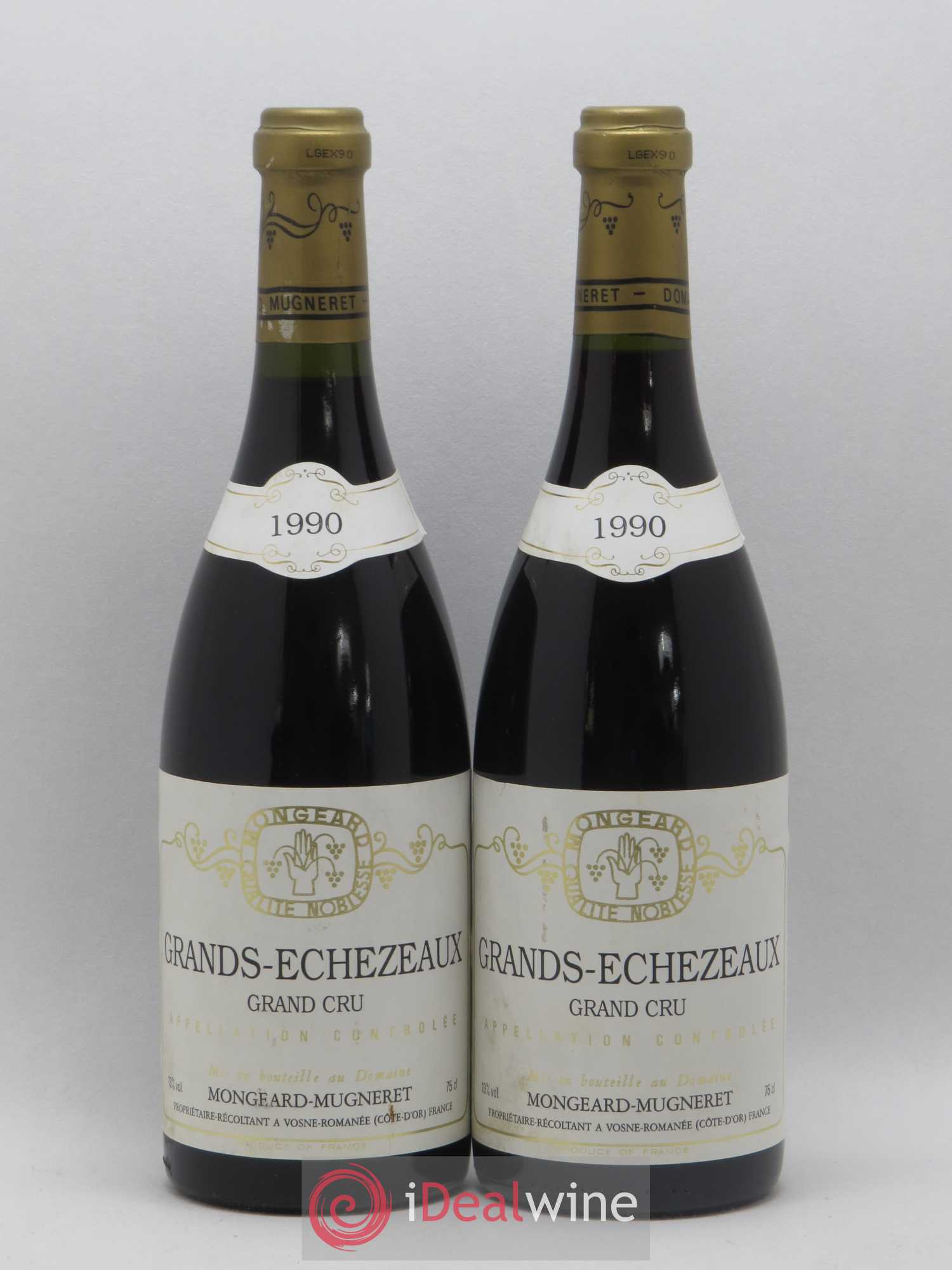 Grands-Echezeaux Grand Cru Mongeard-Mugneret (Domaine) 1990 - Lot de 2 bouteilles - 0