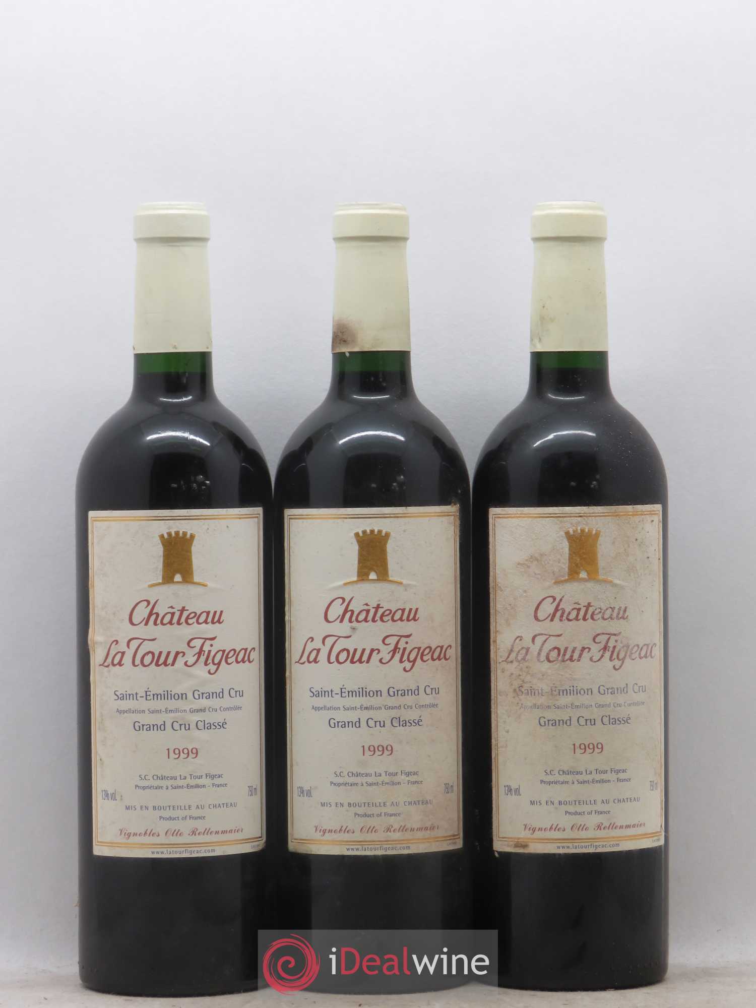 Château la Tour Figeac Grand Cru Classé 1999 - Lot de 6 bouteilles - 1