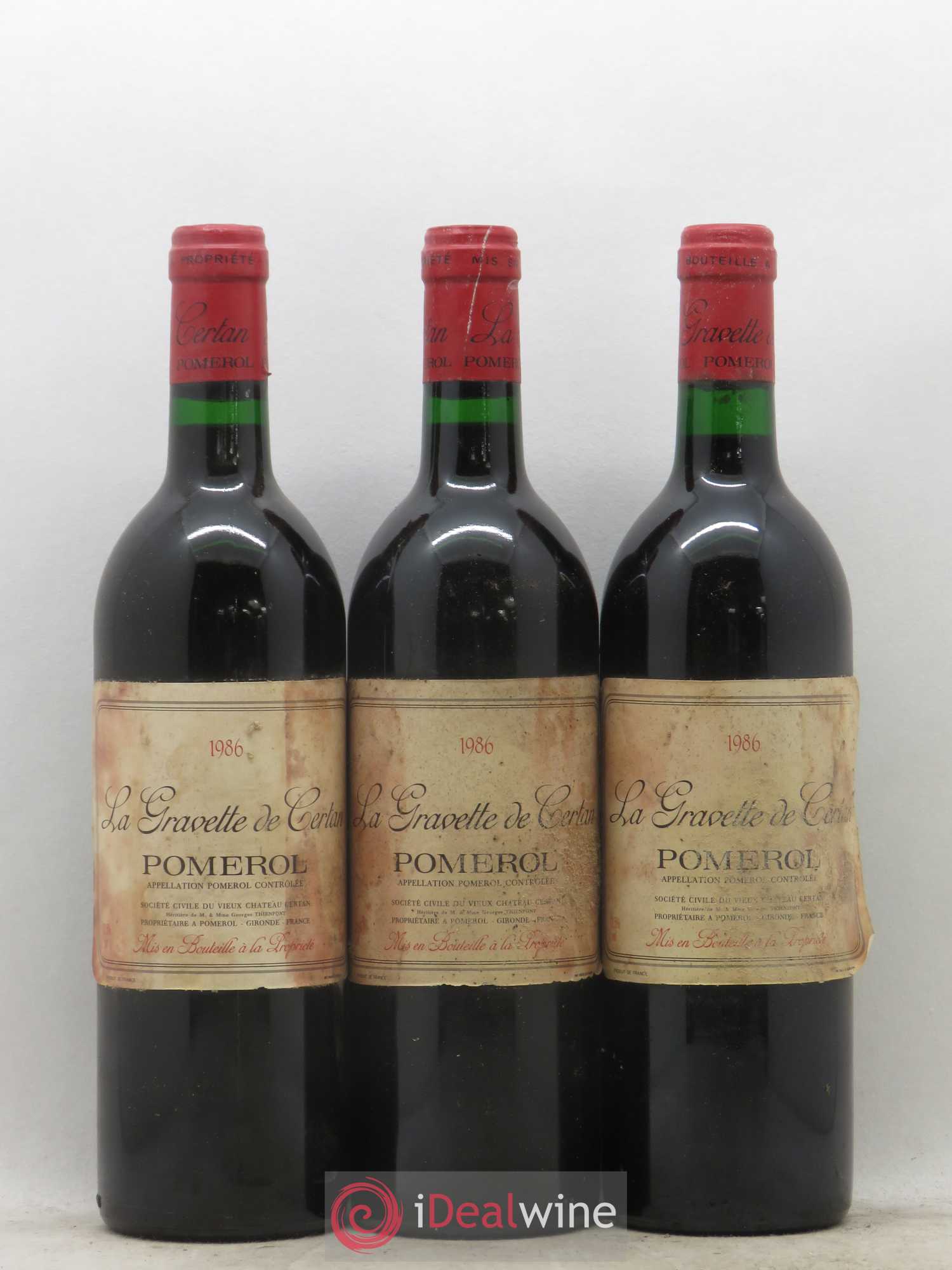 La Gravette de Certan 1986 - Lot de 6 bouteilles - 2