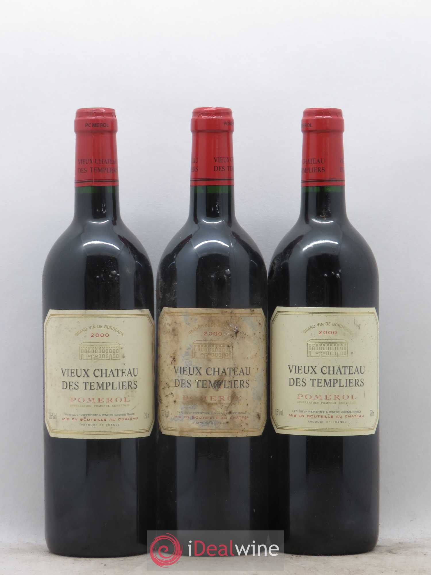 Pomerol Vieux Chateau des Templiers 2000 - Lot de 6 bouteilles - 1