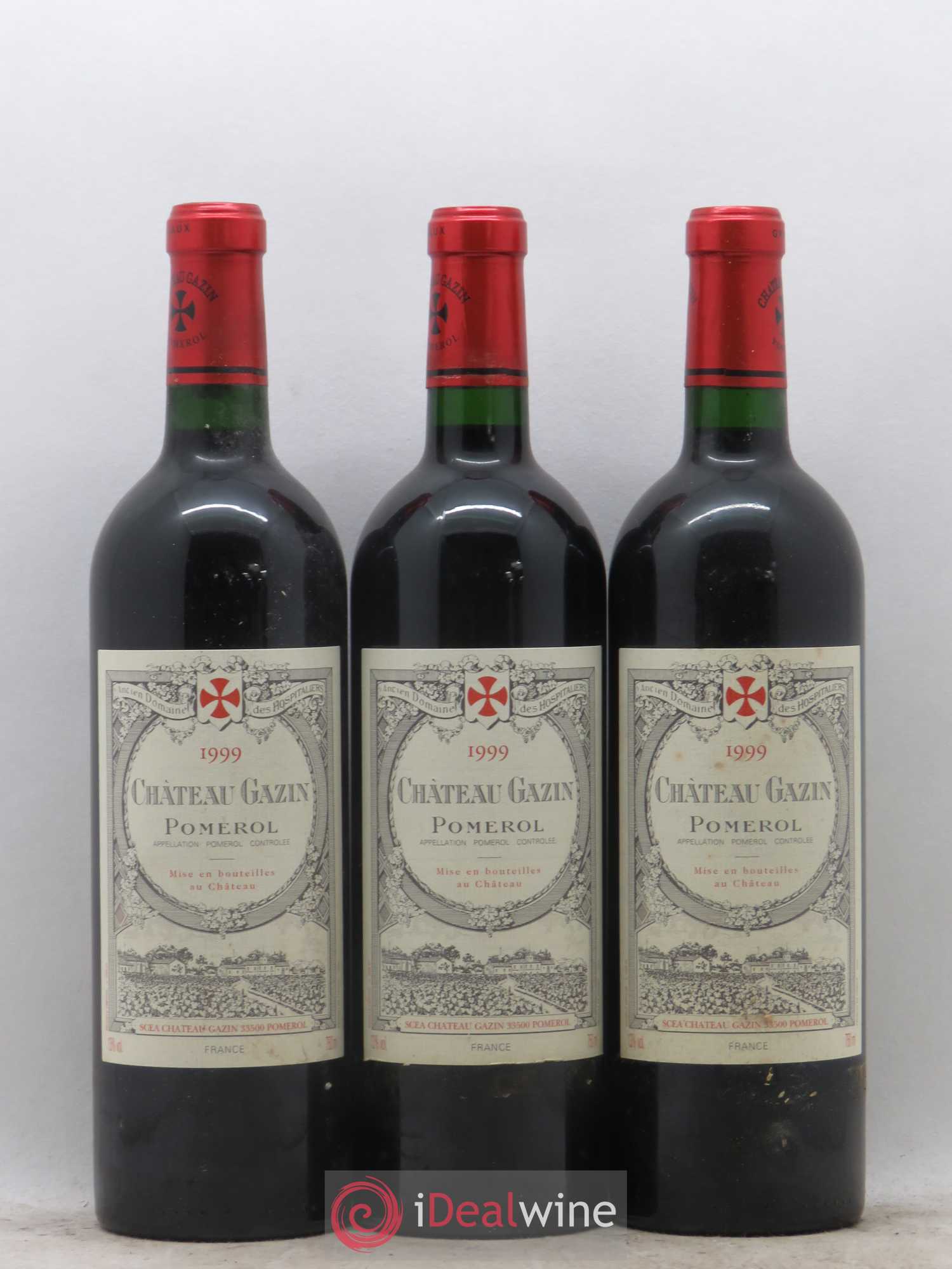 Château Gazin 1999 - Lot de 3 bouteilles - 0