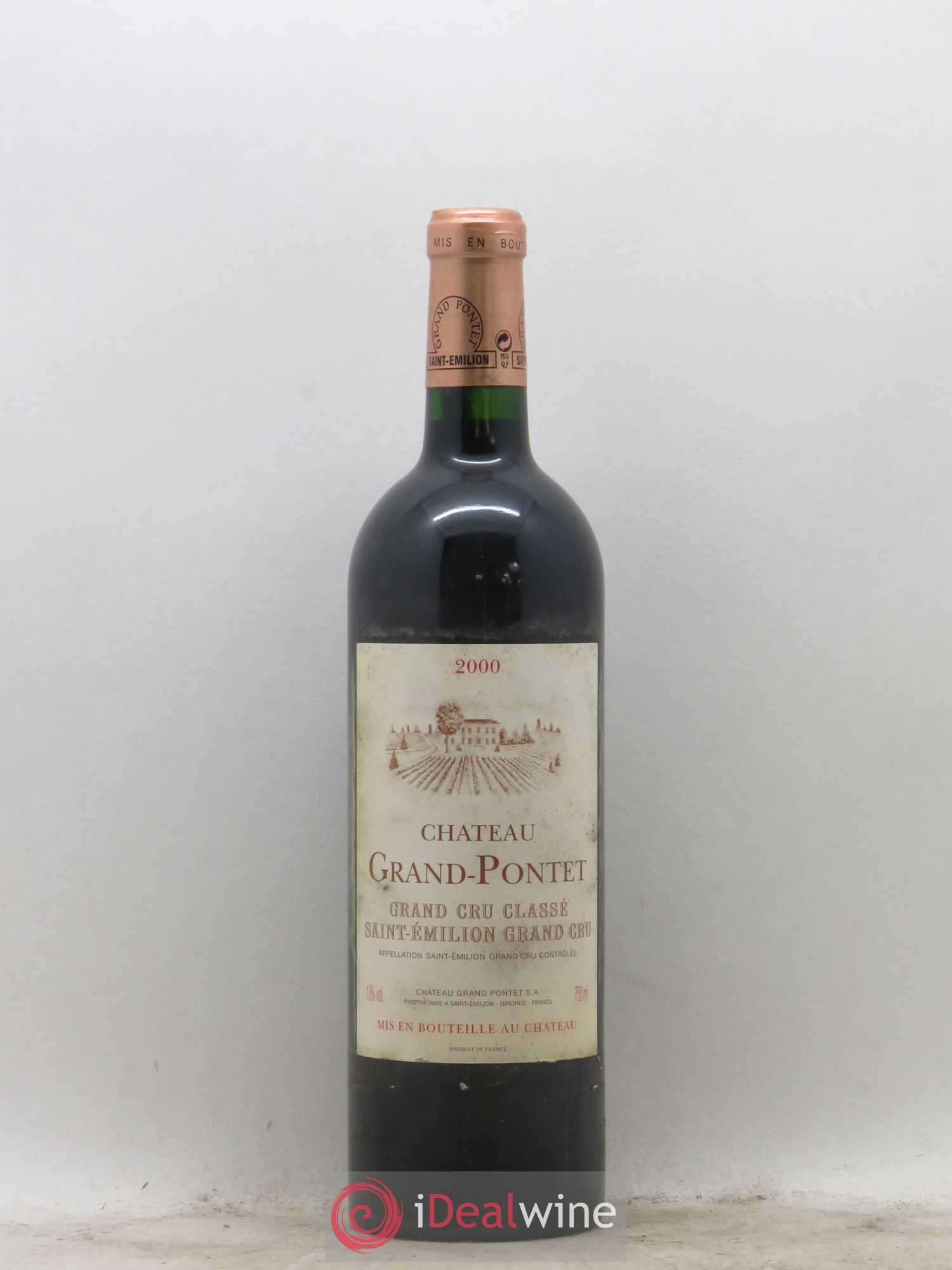 Château Grand Pontet Grand Cru Classé 2000 - Lot de 1 bouteille - 0