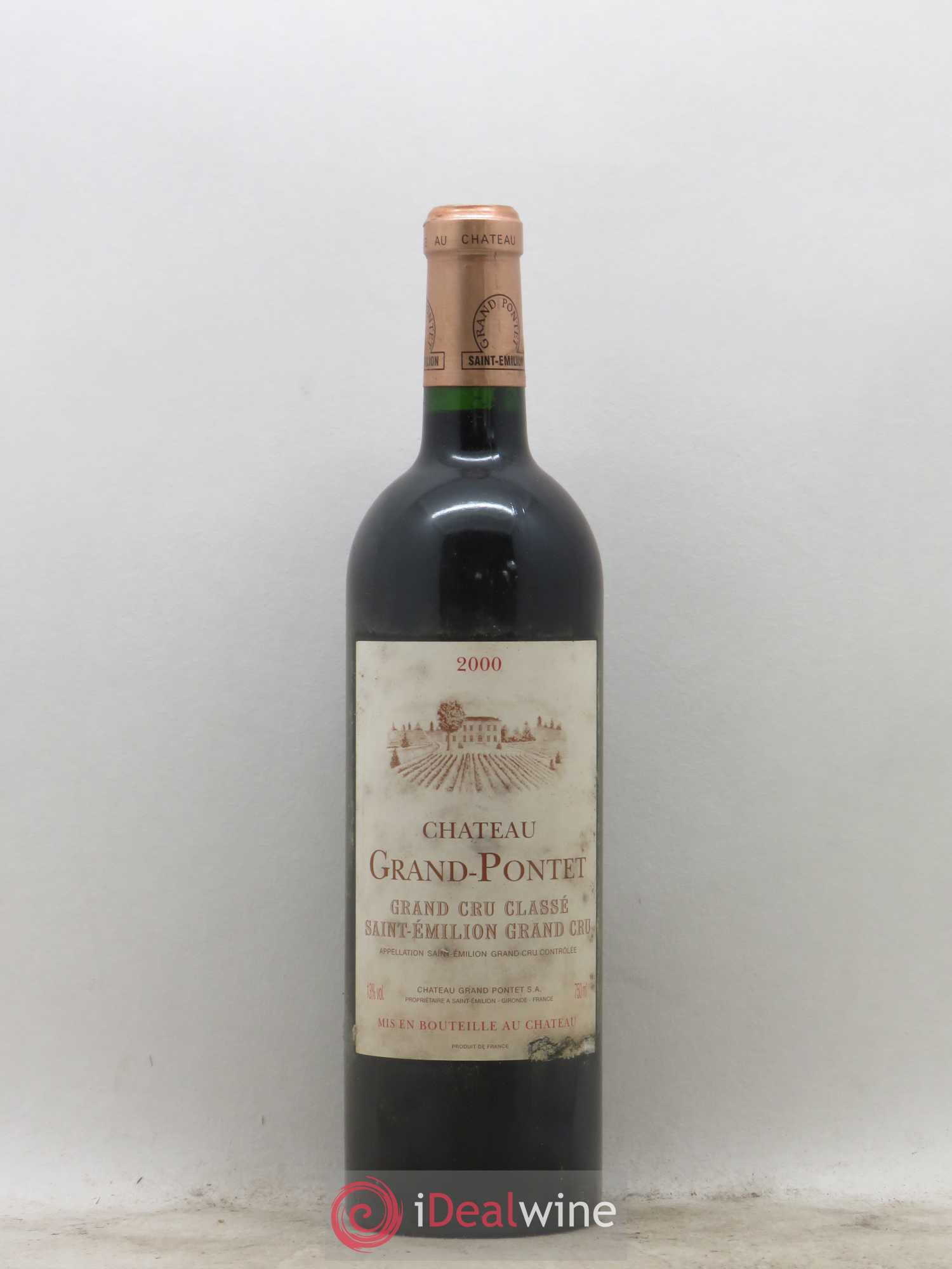 Château Grand Pontet Grand Cru Classé 2000 - Lot de 1 bouteille - 0