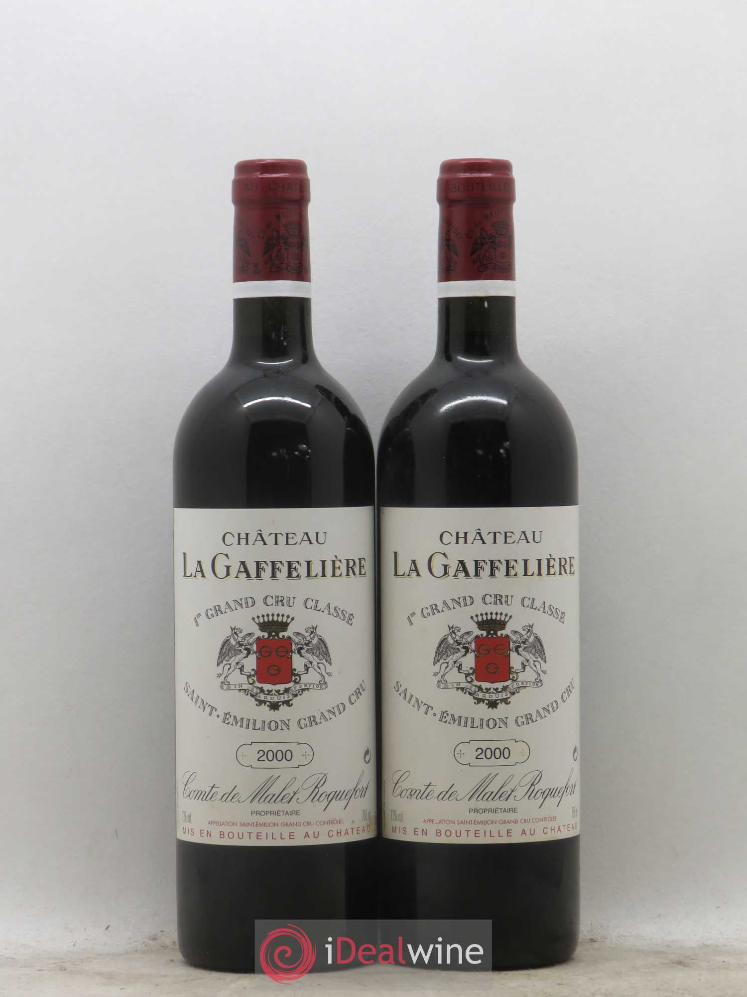 Château la Gaffelière 1er Grand Cru Classé B 2000 - Lot de 2 bouteilles - 0