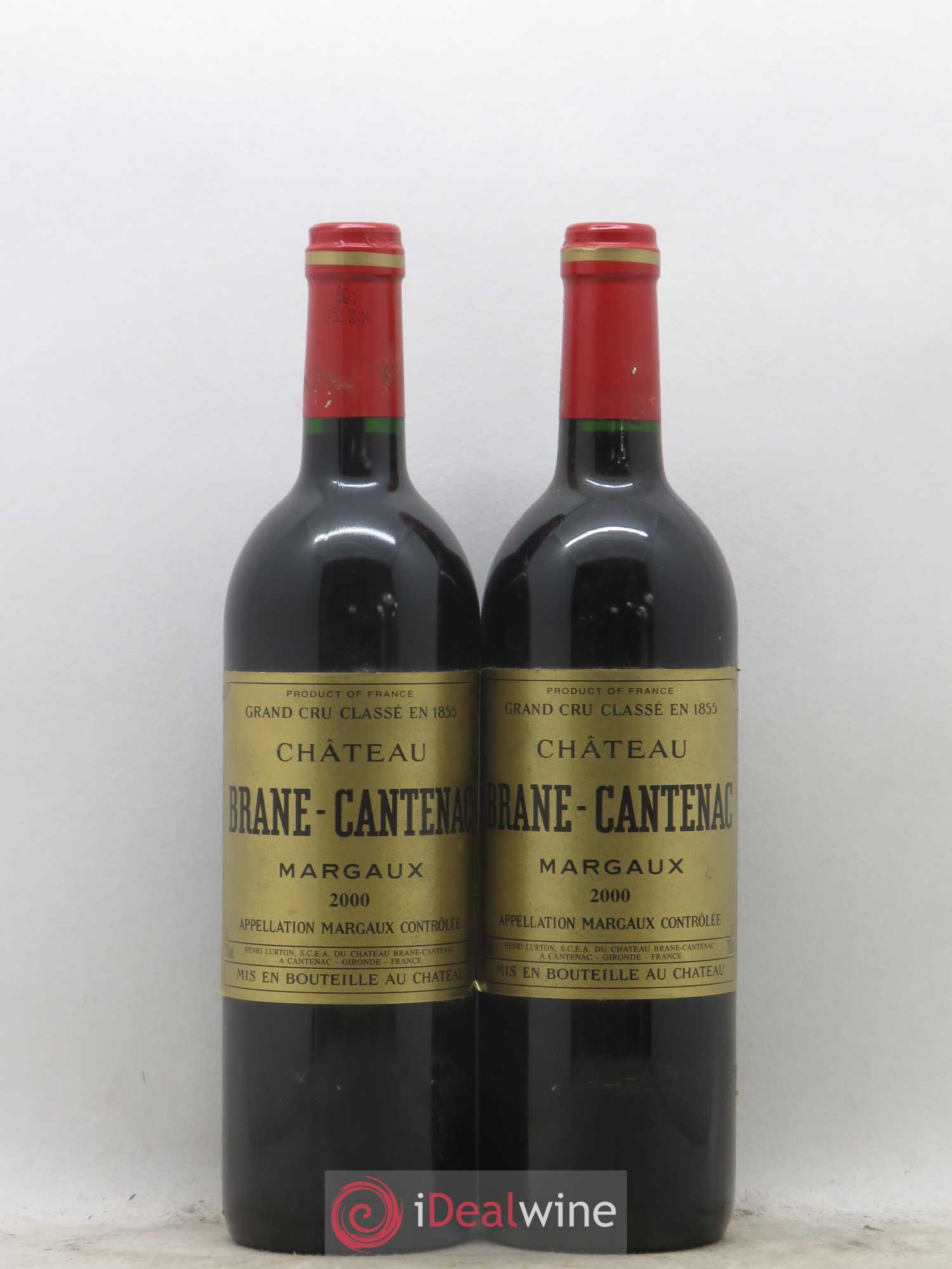 Château Brane Cantenac 2ème Grand Cru Classé 2000 - Lot de 2 bouteilles - 0