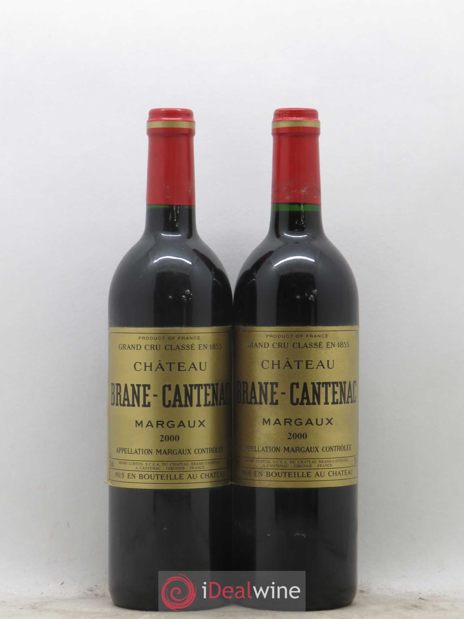 Château Brane Cantenac 2ème Grand Cru Classé 2000 - Lot de 2 bouteilles - 0