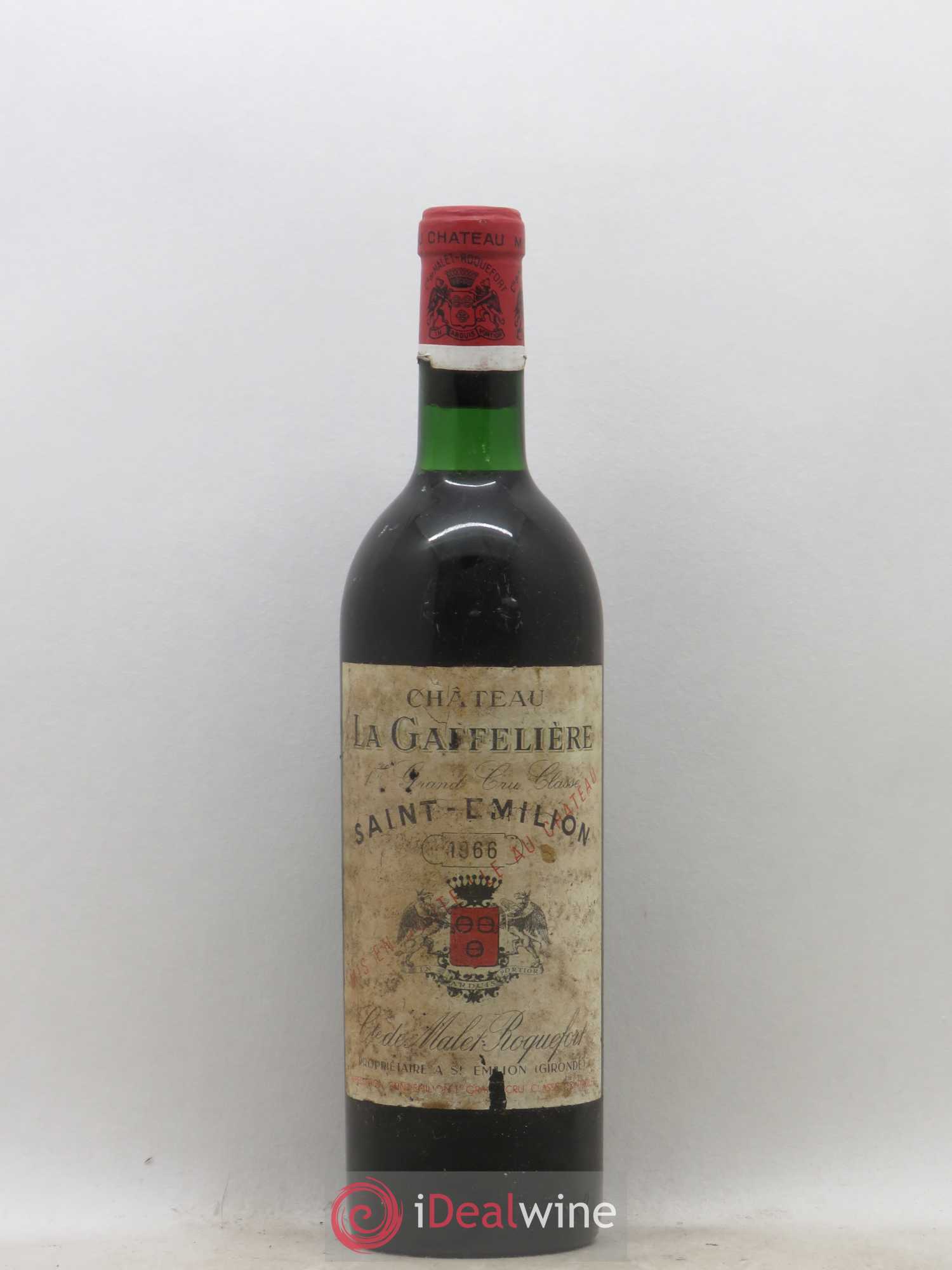 Château la Gaffelière 1er Grand Cru Classé B 1966 - Lot de 1 bouteille - 0