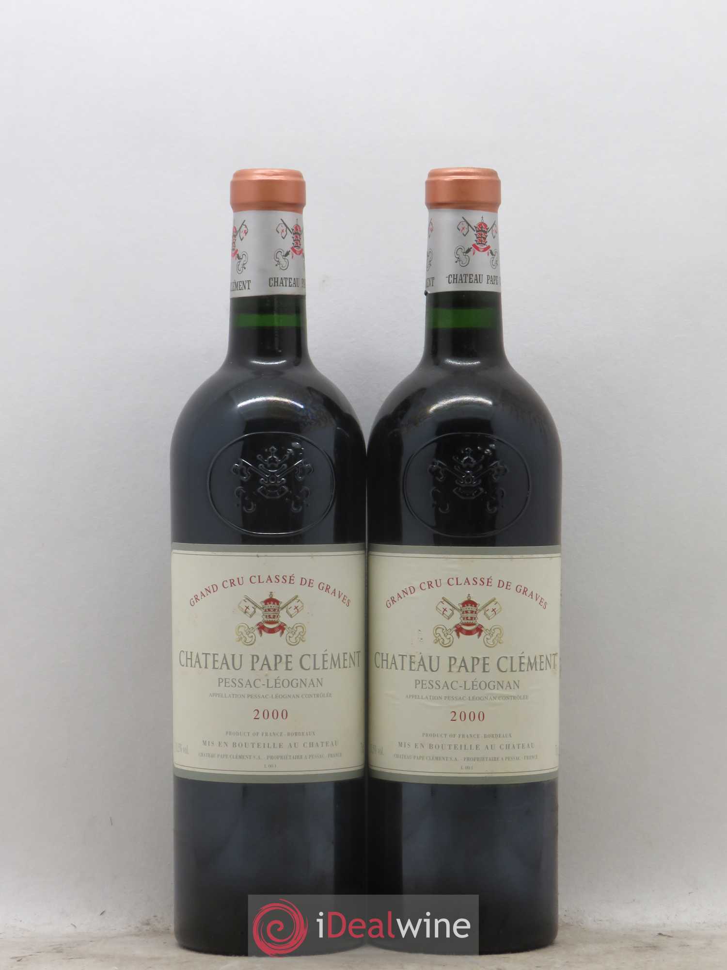 Château Pape Clément Cru Classé de Graves 2000 - Lot de 2 bouteilles - 0