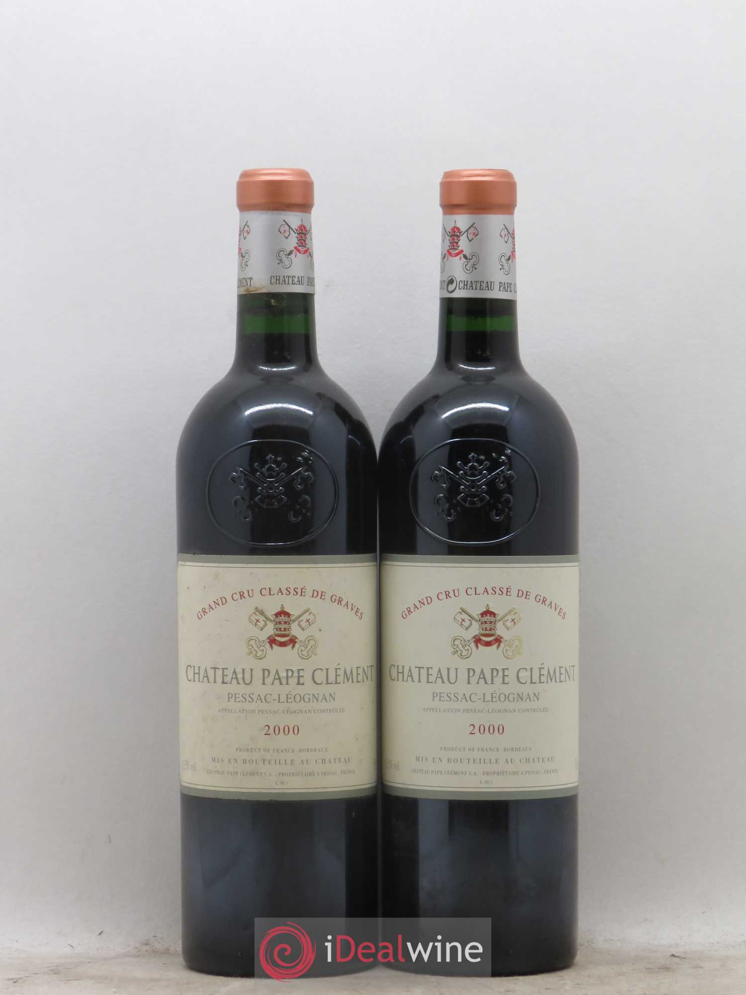 Château Pape Clément Cru Classé de Graves 2000 - Lot de 2 bouteilles - 0