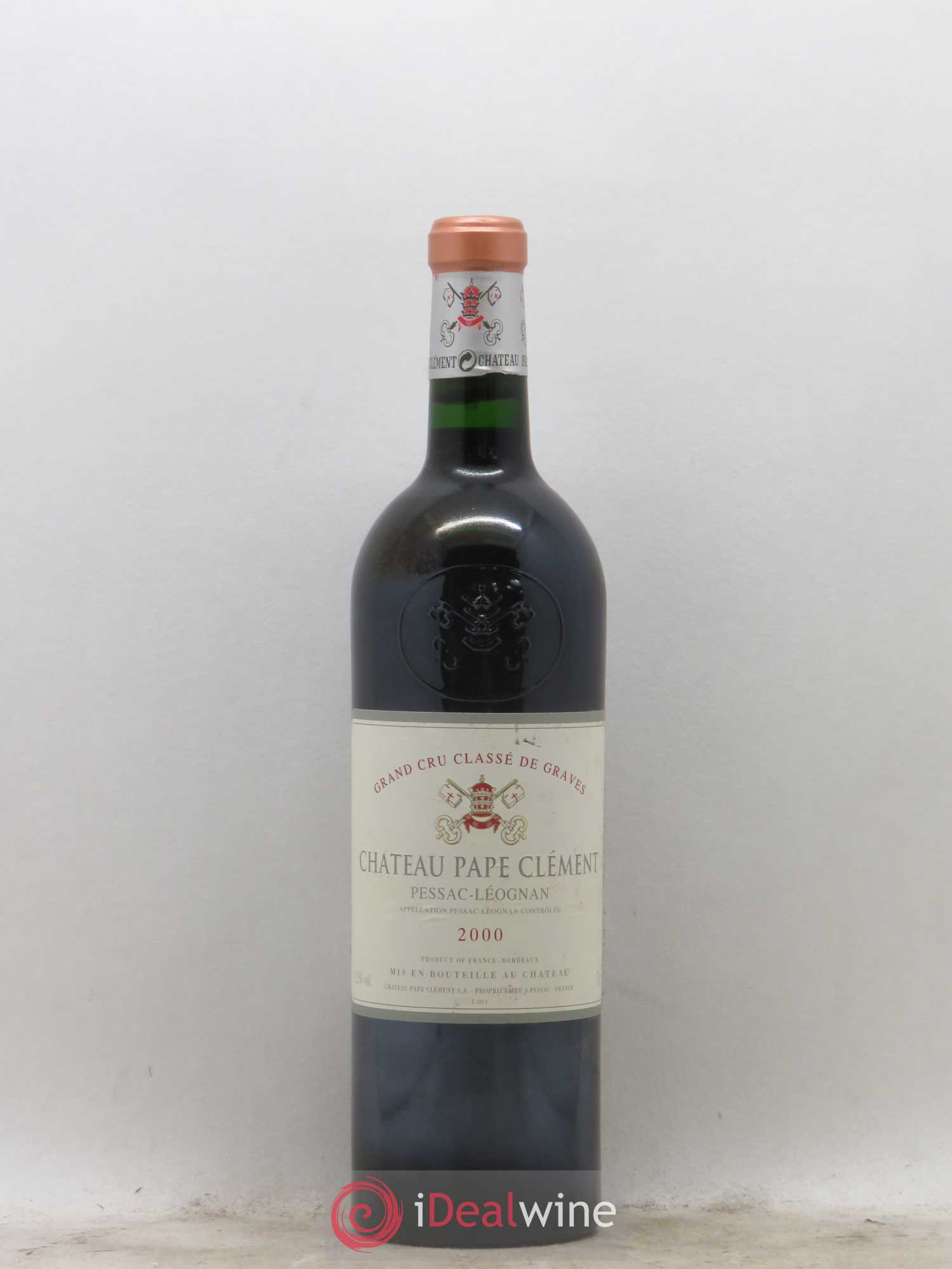 Château Pape Clément Cru Classé de Graves 2000 - Lot de 1 bouteille - 0