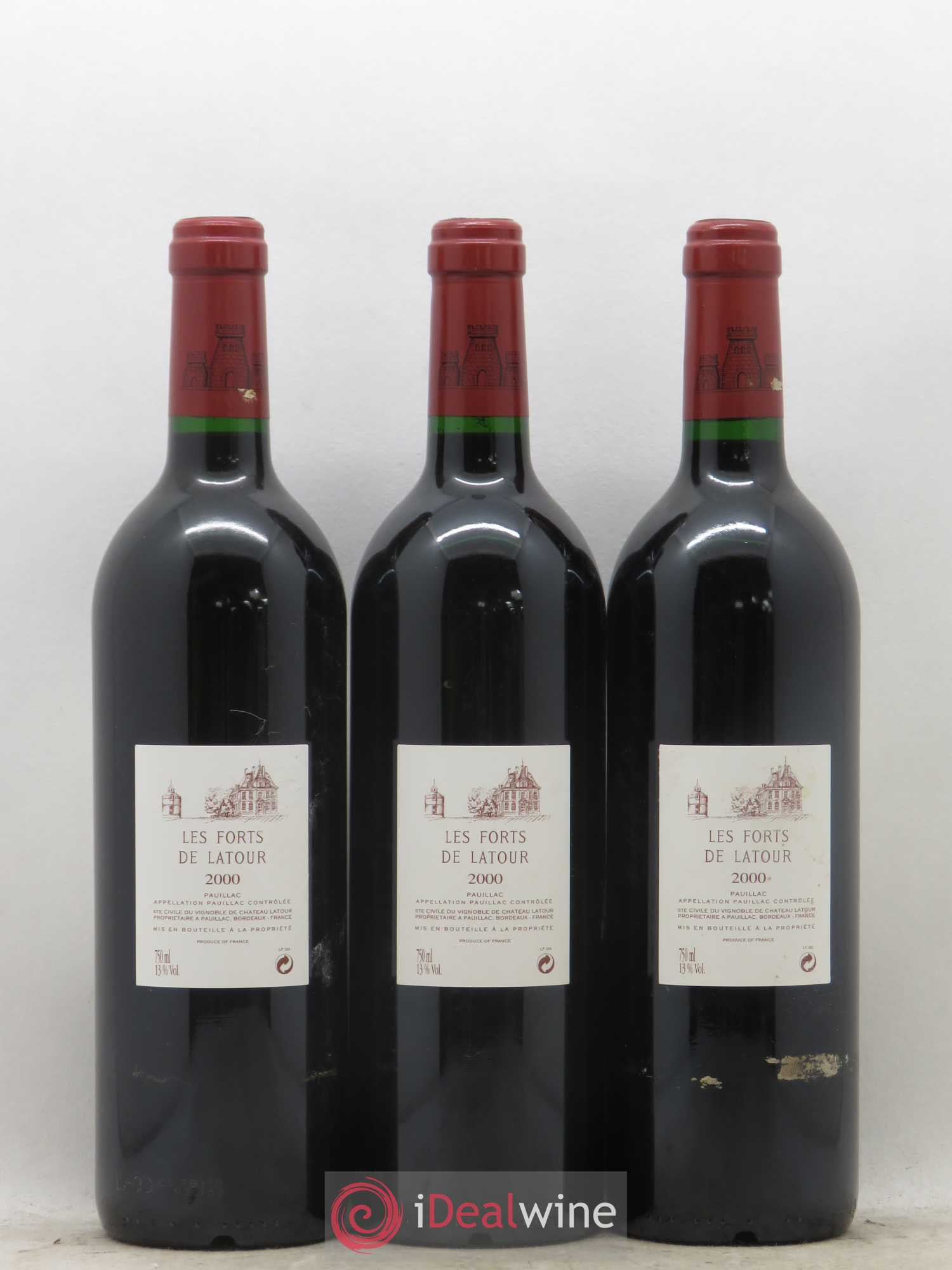 Les Forts de Latour Second Vin 2000 - Lot de 3 bouteilles - 1
