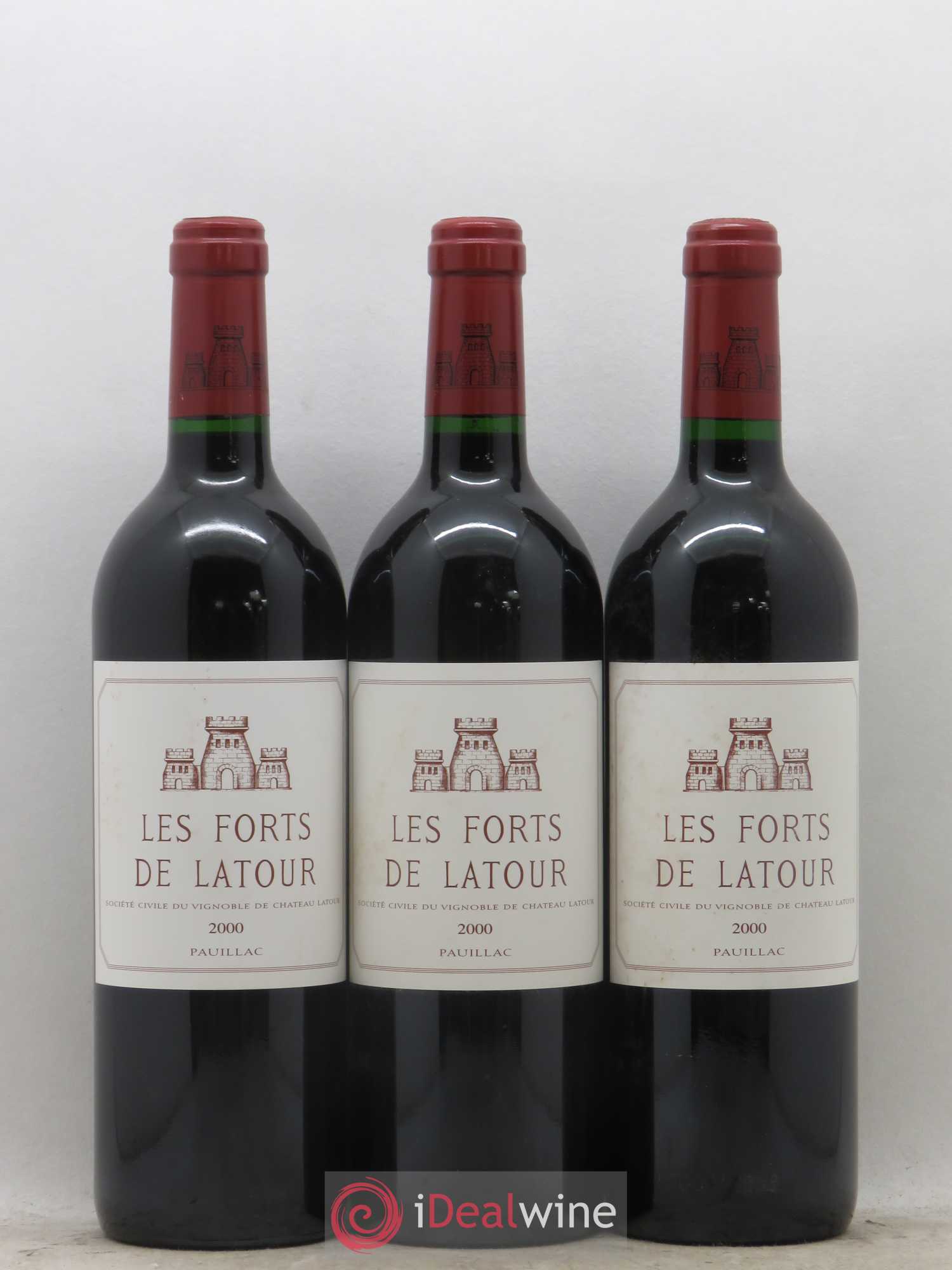 Les Forts de Latour Second Vin 2000 - Lot de 3 bouteilles - 0