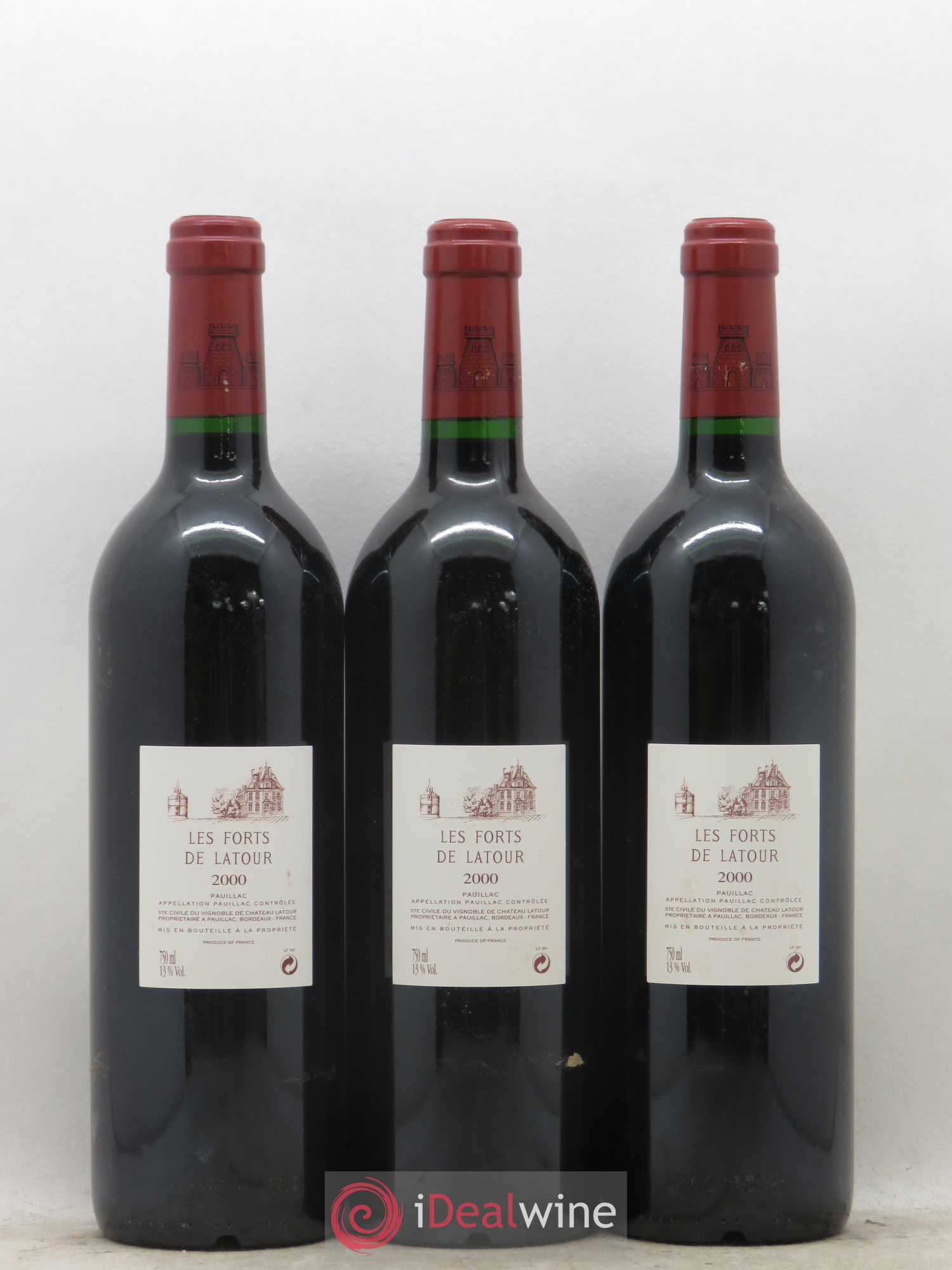 Les Forts de Latour Second Vin 2000 - Lot de 3 bouteilles - 1