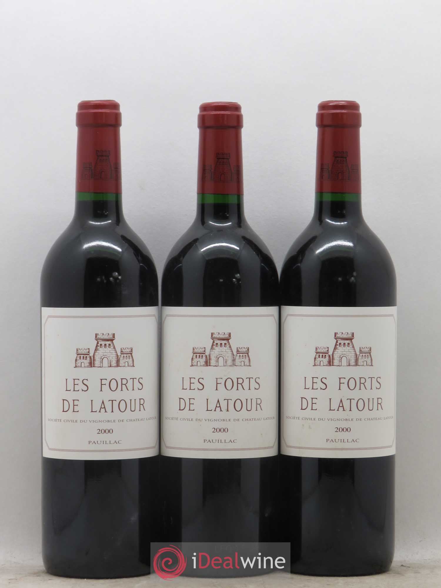 Les Forts de Latour Second Vin 2000 - Lot de 3 bouteilles - 0