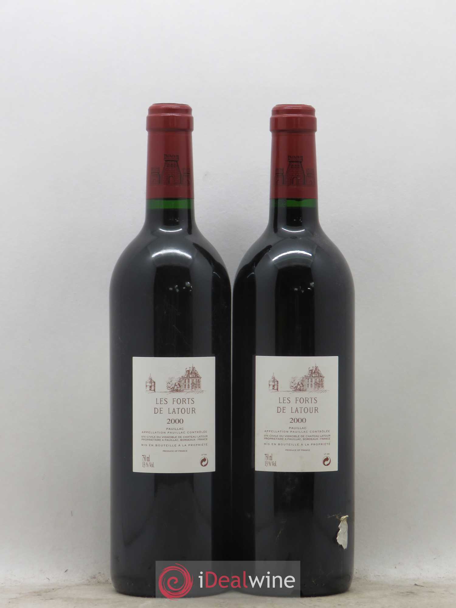 Les Forts de Latour Second Vin 2000 - Lot de 2 bouteilles - 1