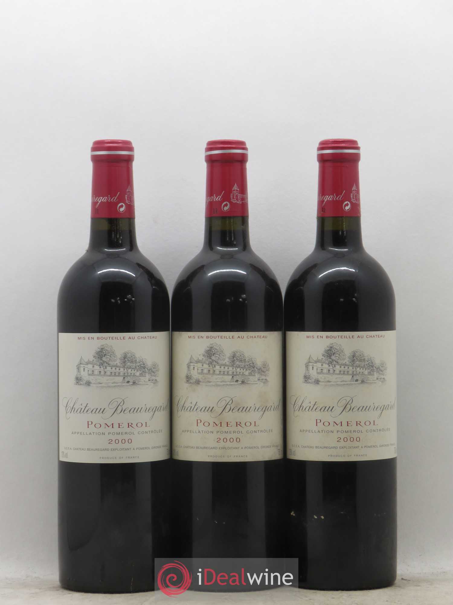 Château Beauregard 2000 - Lot de 3 bouteilles - 0