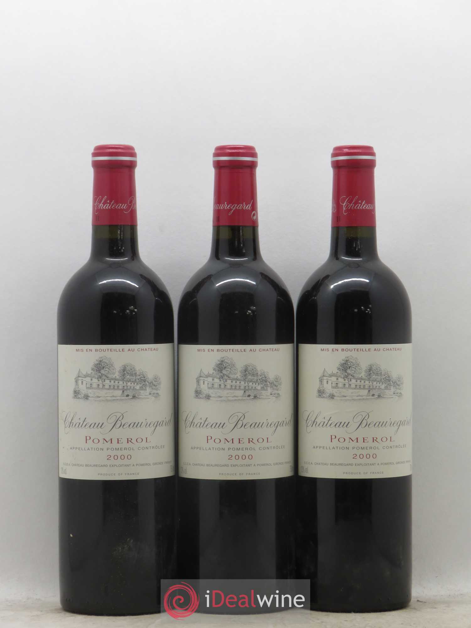 Château Beauregard 2000 - Lot de 3 bouteilles - 0