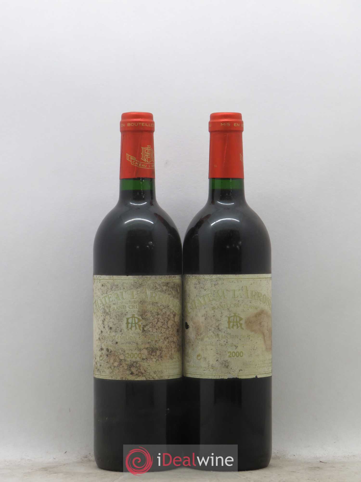 Château l' Arrosée Grand Cru Classé 2000 - Lot de 2 bouteilles - 0