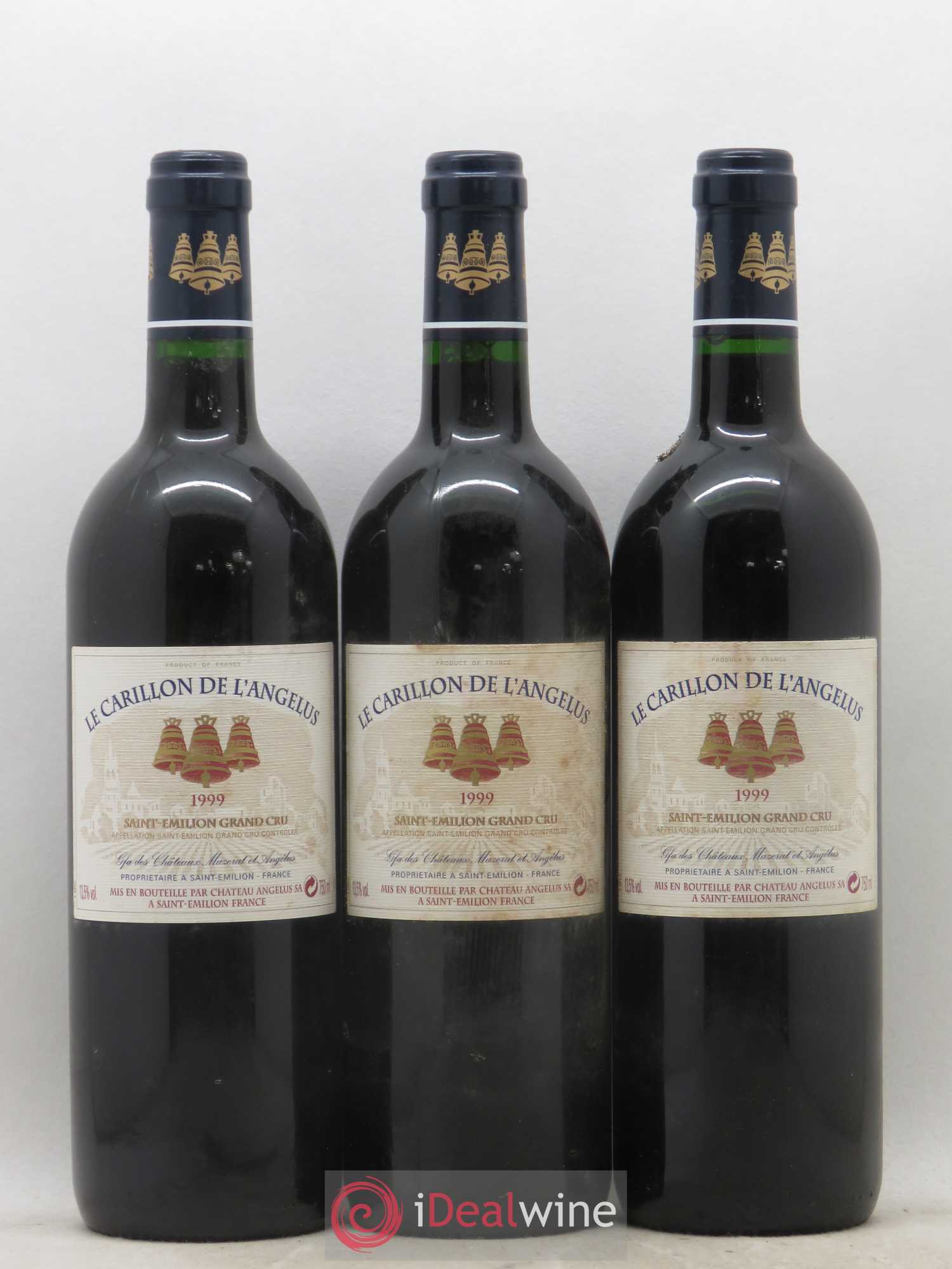Le Carillon de l'Angélus Second Vin 1999 - Lot de 3 bouteilles - 0