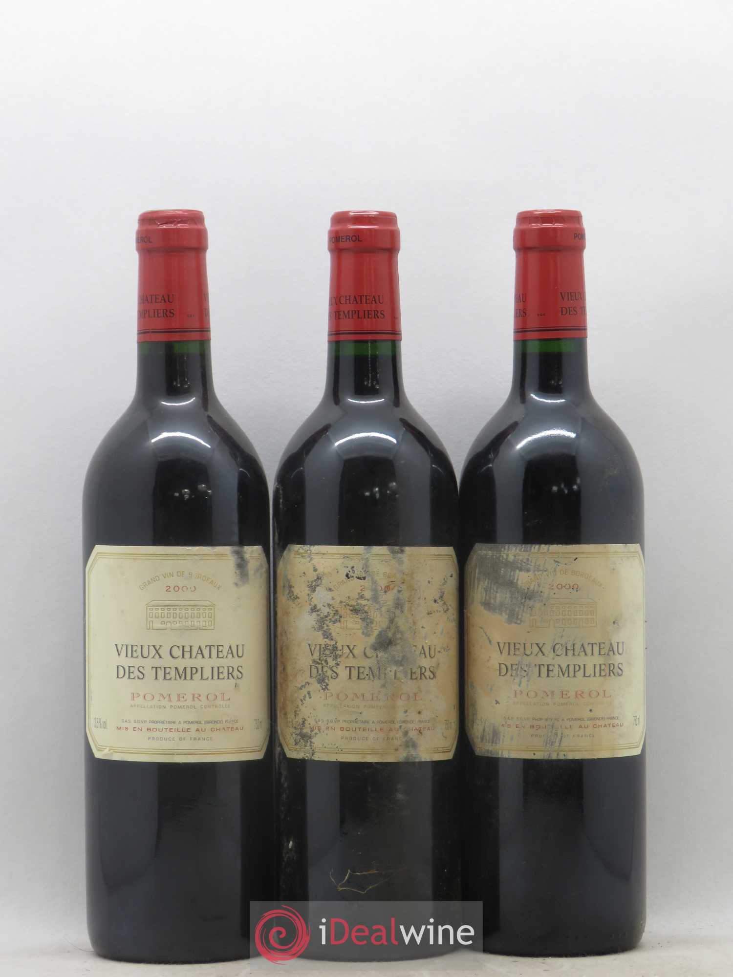 Pomerol Vieux Chateau des Templiers 2000 - Posten von 6 Flaschen - 1