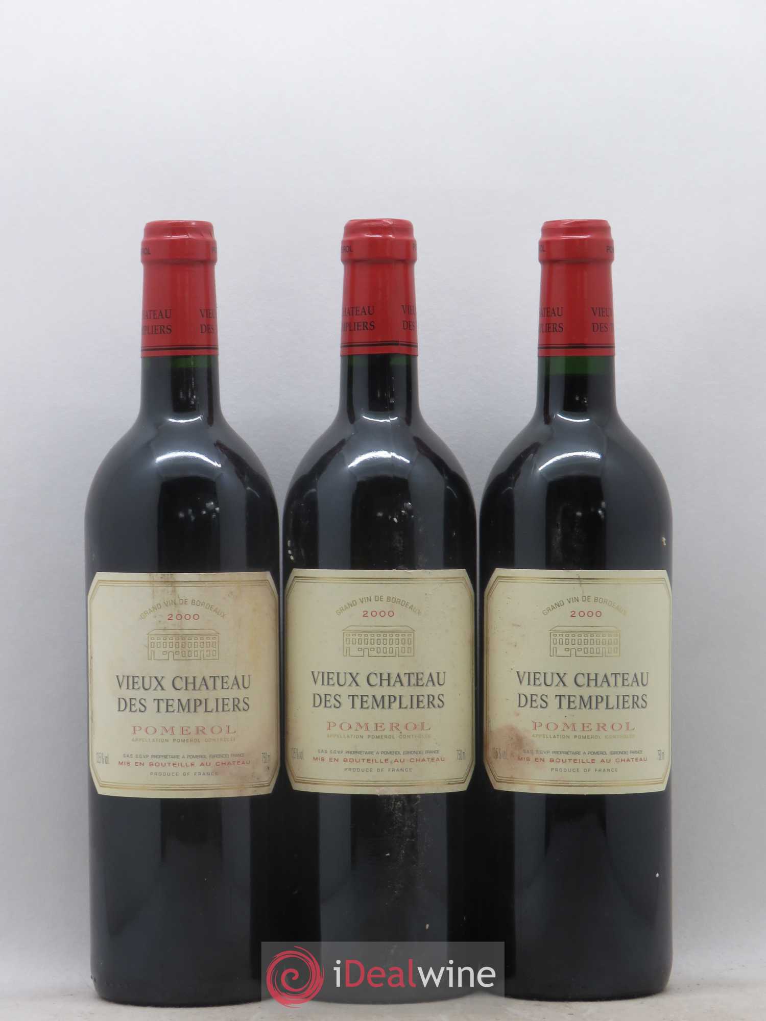 Pomerol Vieux Chateau des Templiers 2000 - Posten von 6 Flaschen - 2