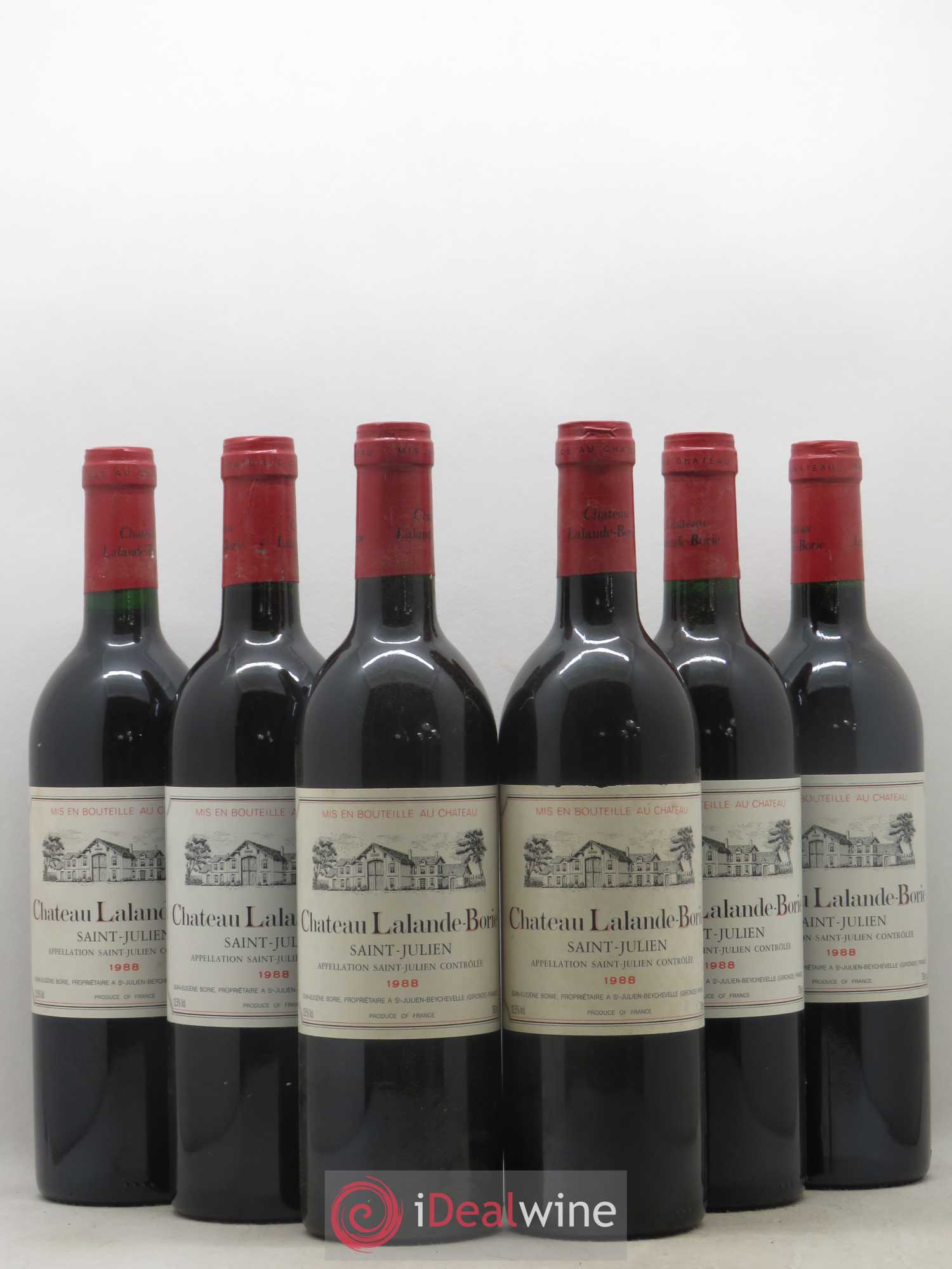 Château Lalande Borie 1988 - Lot de 6 bouteilles - 0