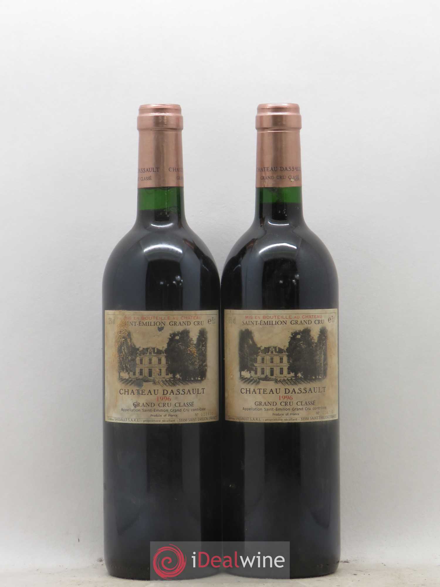 Château Dassault Grand Cru Classé 1996 - Lot de 2 bouteilles - 0