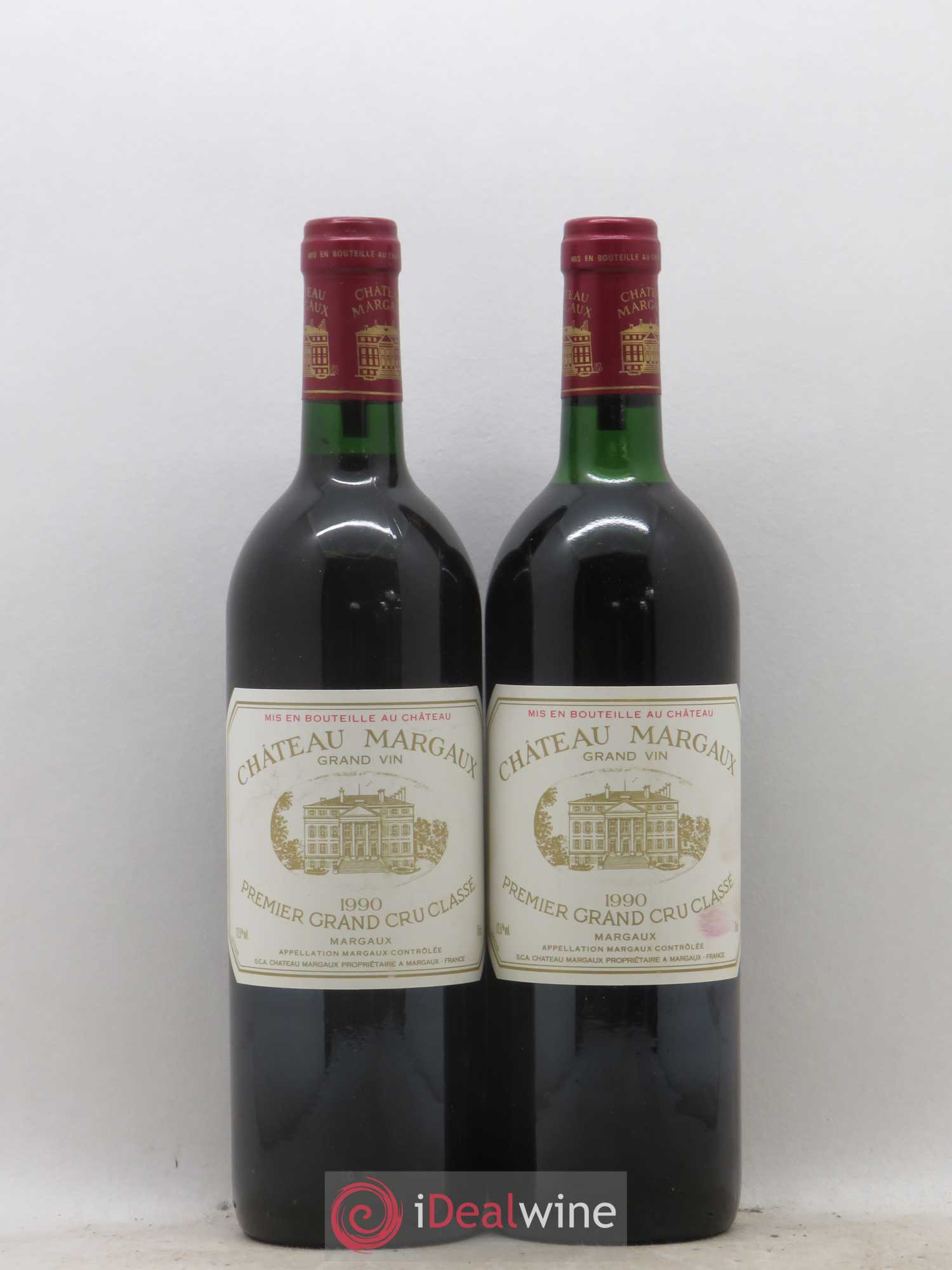 Château Margaux 1er Grand Cru Classé 1990 - Lot de 2 bouteilles - 0