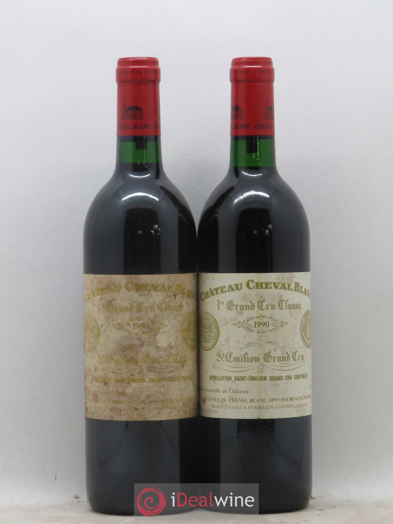 Château Cheval Blanc 1er Grand Cru Classé A 1990 - Lot de 2 bouteilles - 0