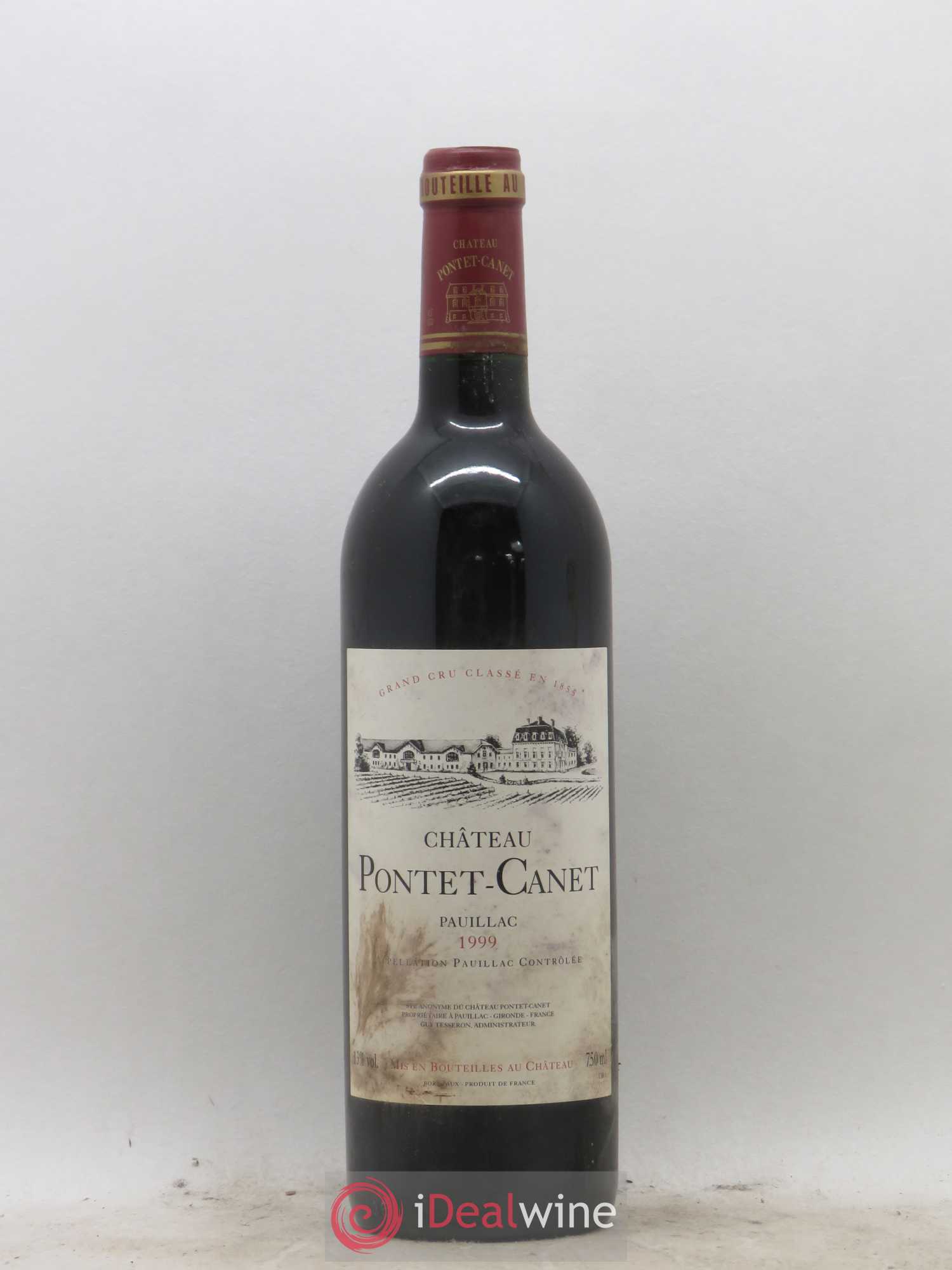 Château Pontet Canet 5ème Grand Cru Classé 1999 - Lot de 1 bouteille - 0