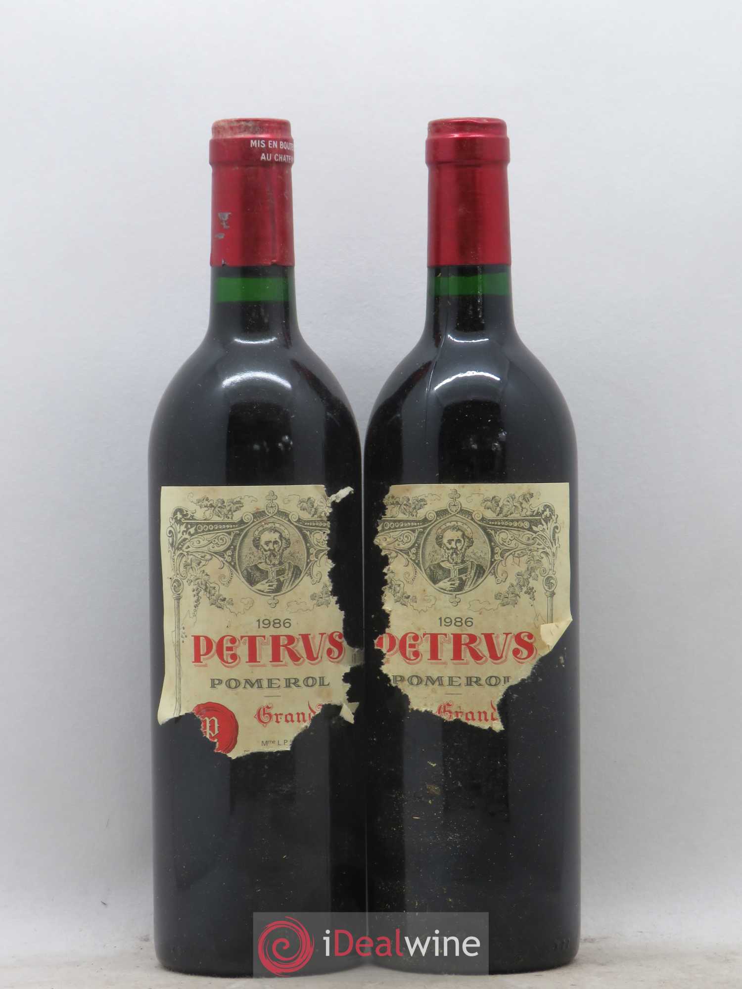 Petrus 1986 - Lot de 2 bouteilles - 0