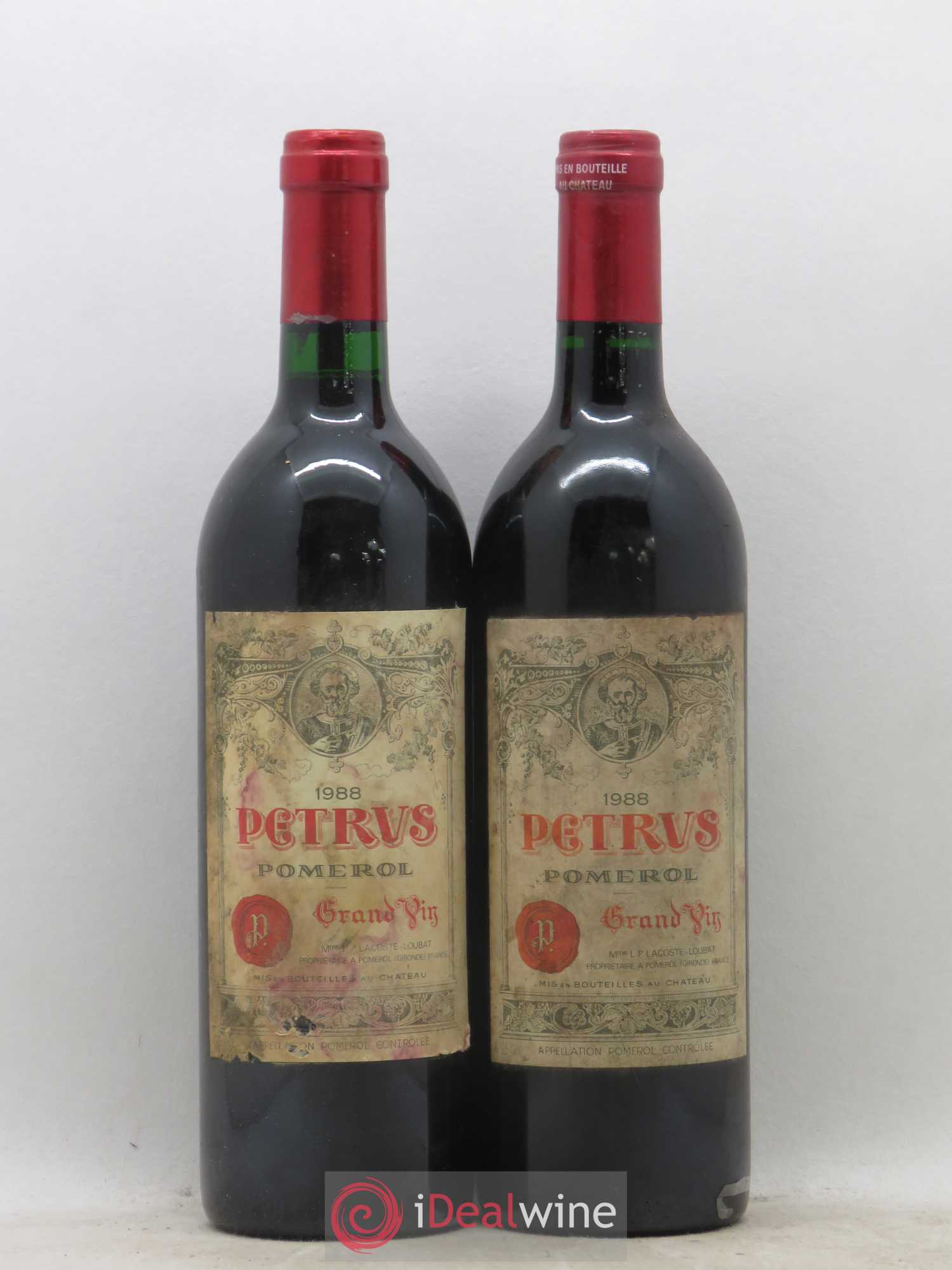Petrus 1988 - Lot de 2 bouteilles - 0
