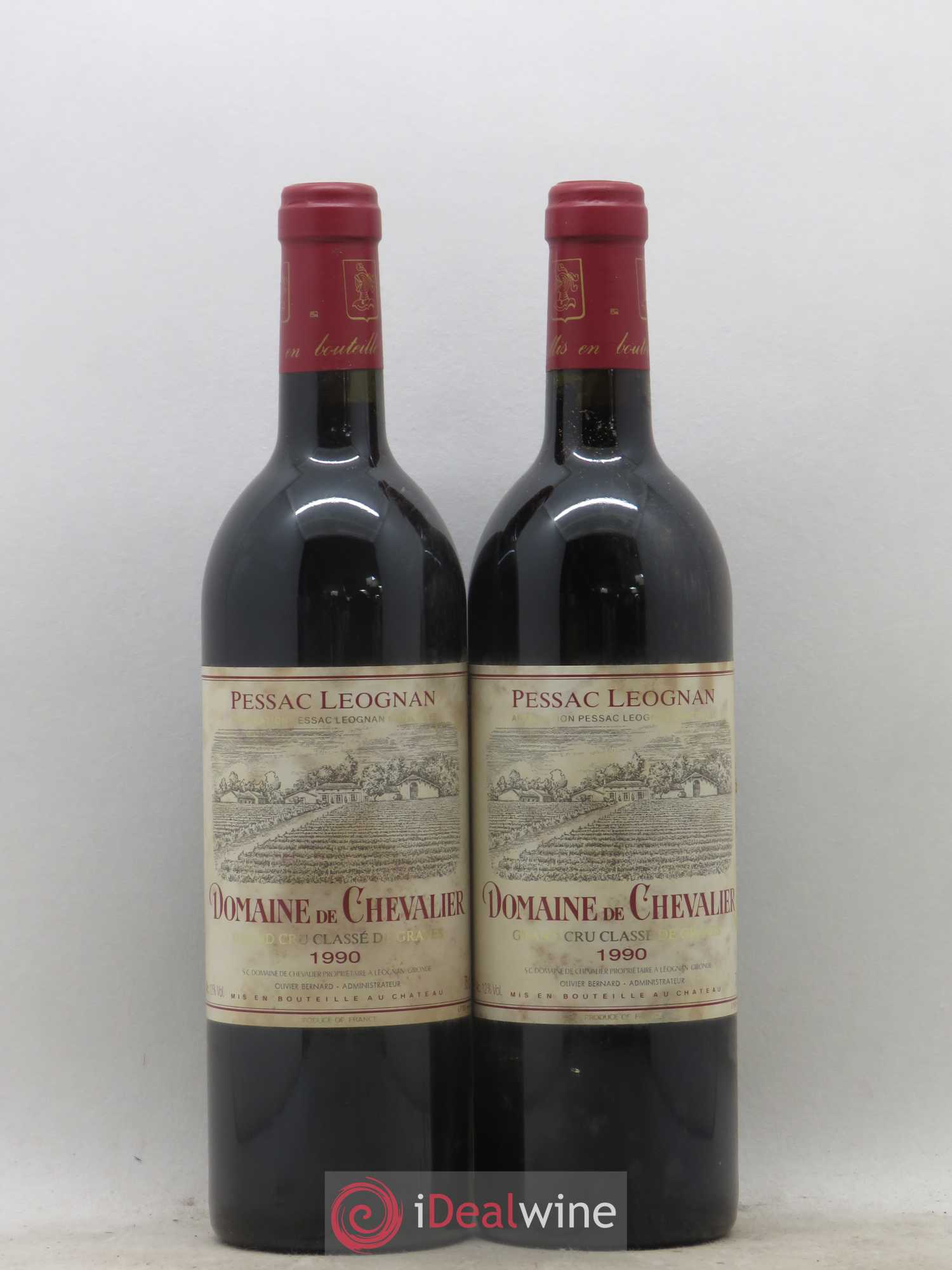 Domaine de Chevalier Cru Classé de Graves 1990 - Lot de 2 bouteilles - 0