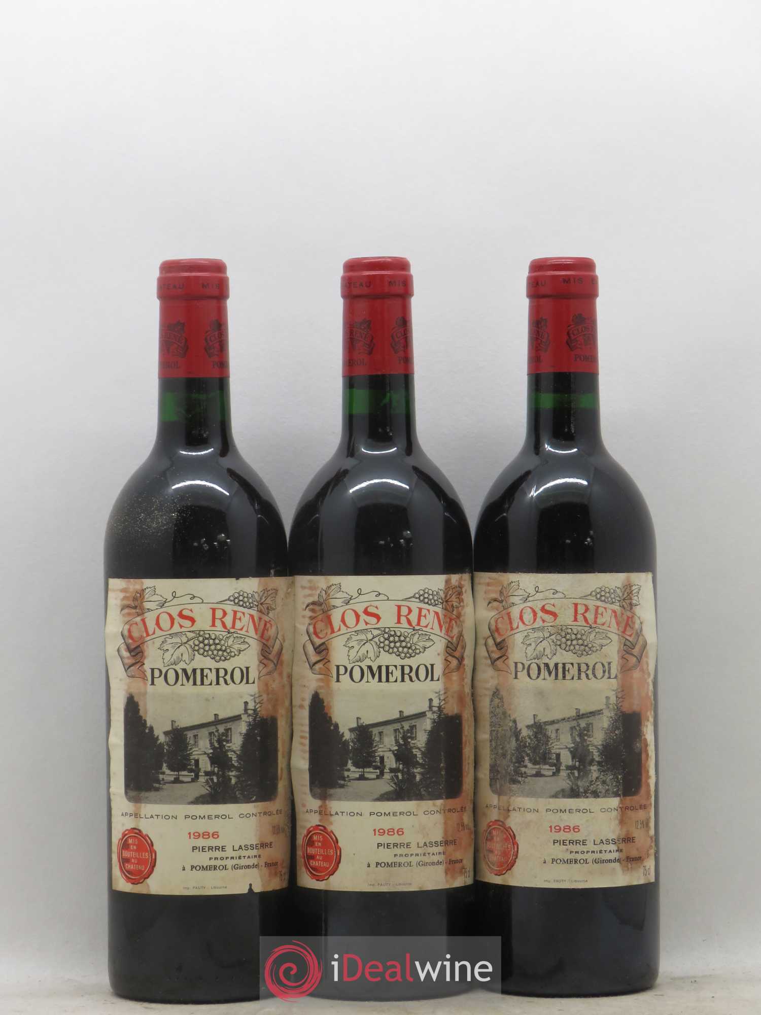Clos René 1986 - Posten von 6 Flaschen - 1