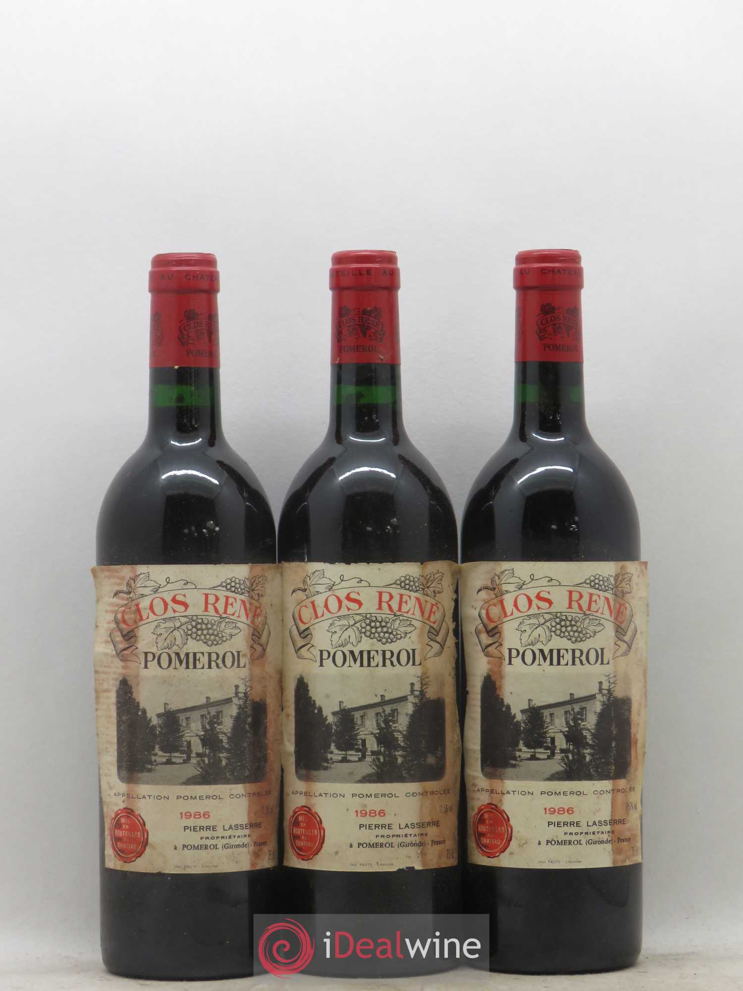 Clos René 1986 - Posten von 6 Flaschen - 2