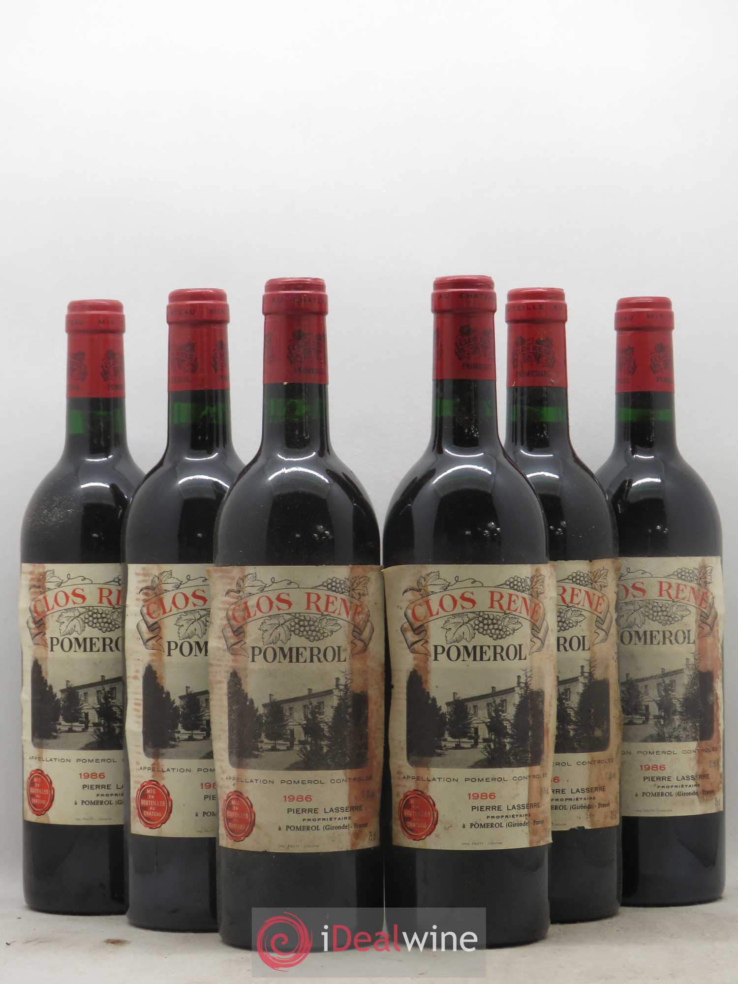 Clos René 1986 - Posten von 6 Flaschen - 0